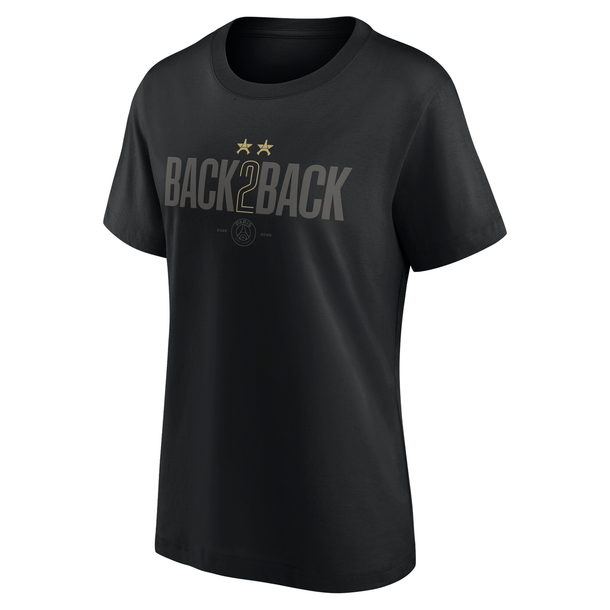 PSG Winner Back to Back 2 Star T-shirt - Black - Womens, , rebel_hi-res