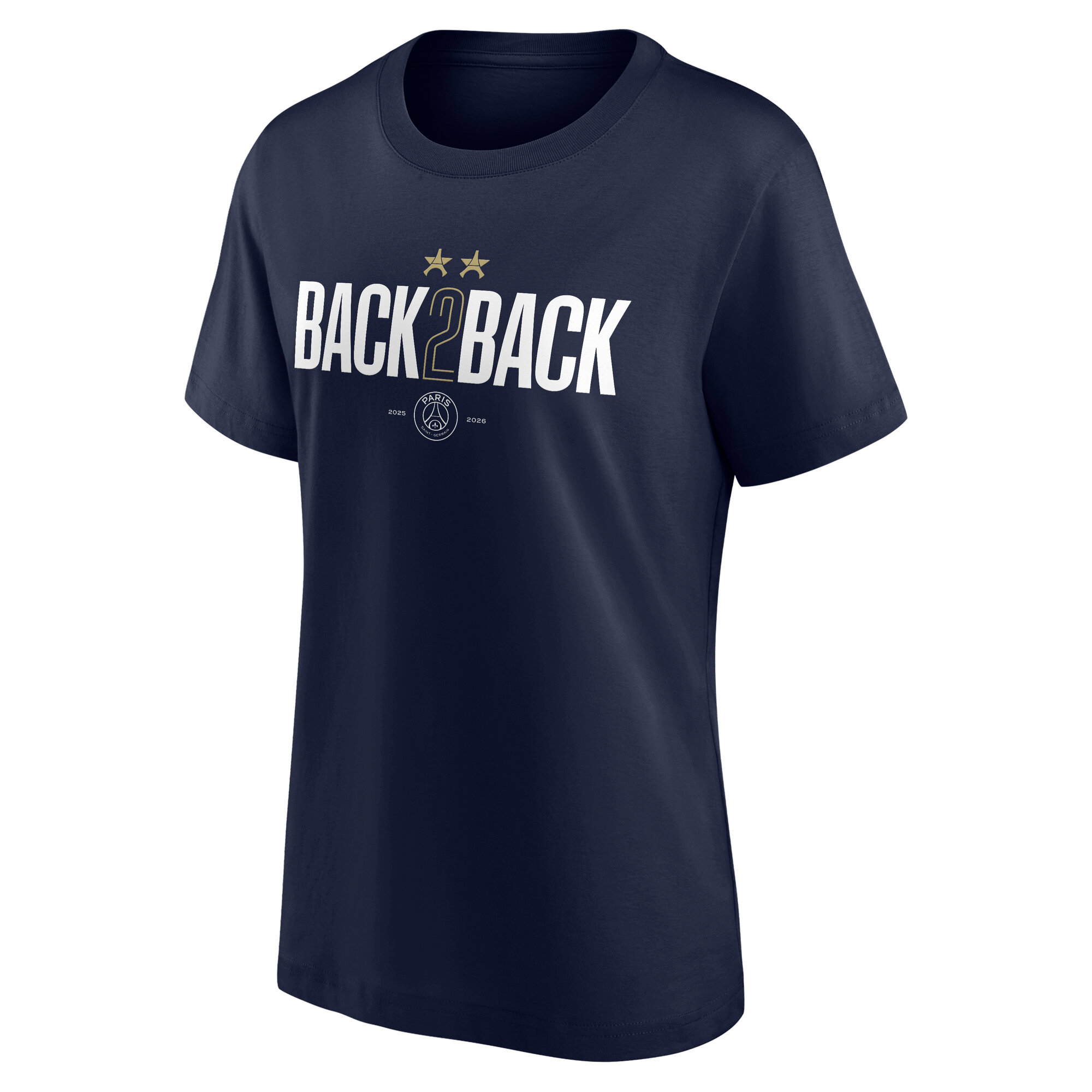 PSG Winner Back to Back 2 Star T-shirt - Navy - Womens, , rebel_hi-res