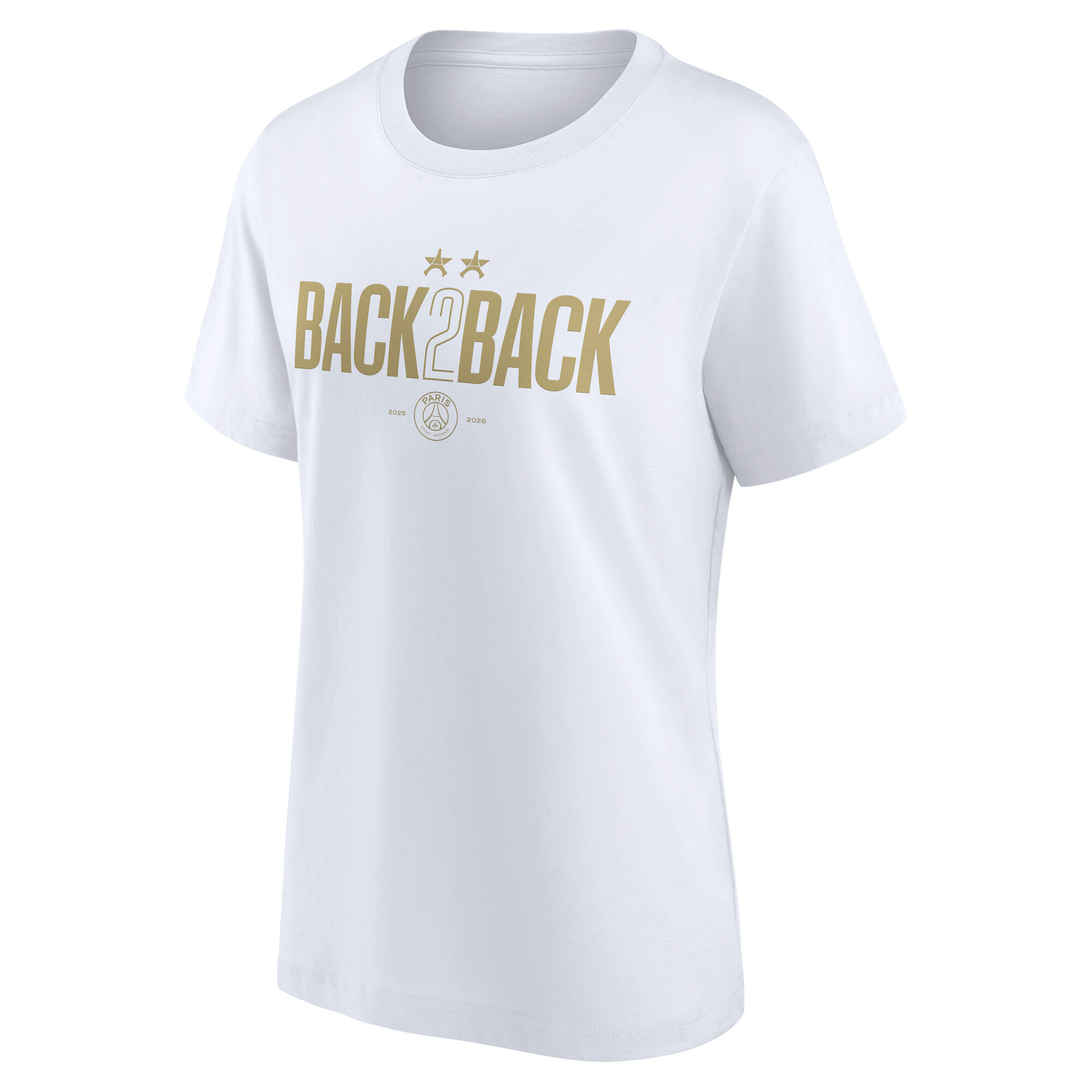 PSG Winner Back to Back 2 Star T-shirt - White - Womens, , rebel_hi-res