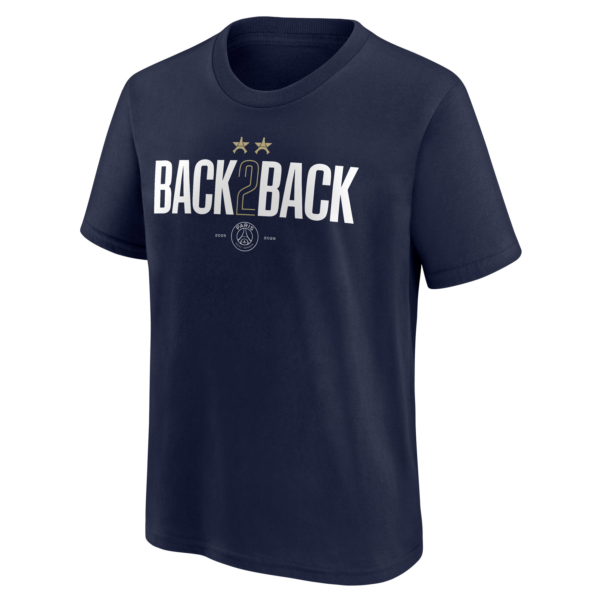 PSG Winner Back to Back 2 Star T-shirt - Navy - Kids, , rebel_hi-res