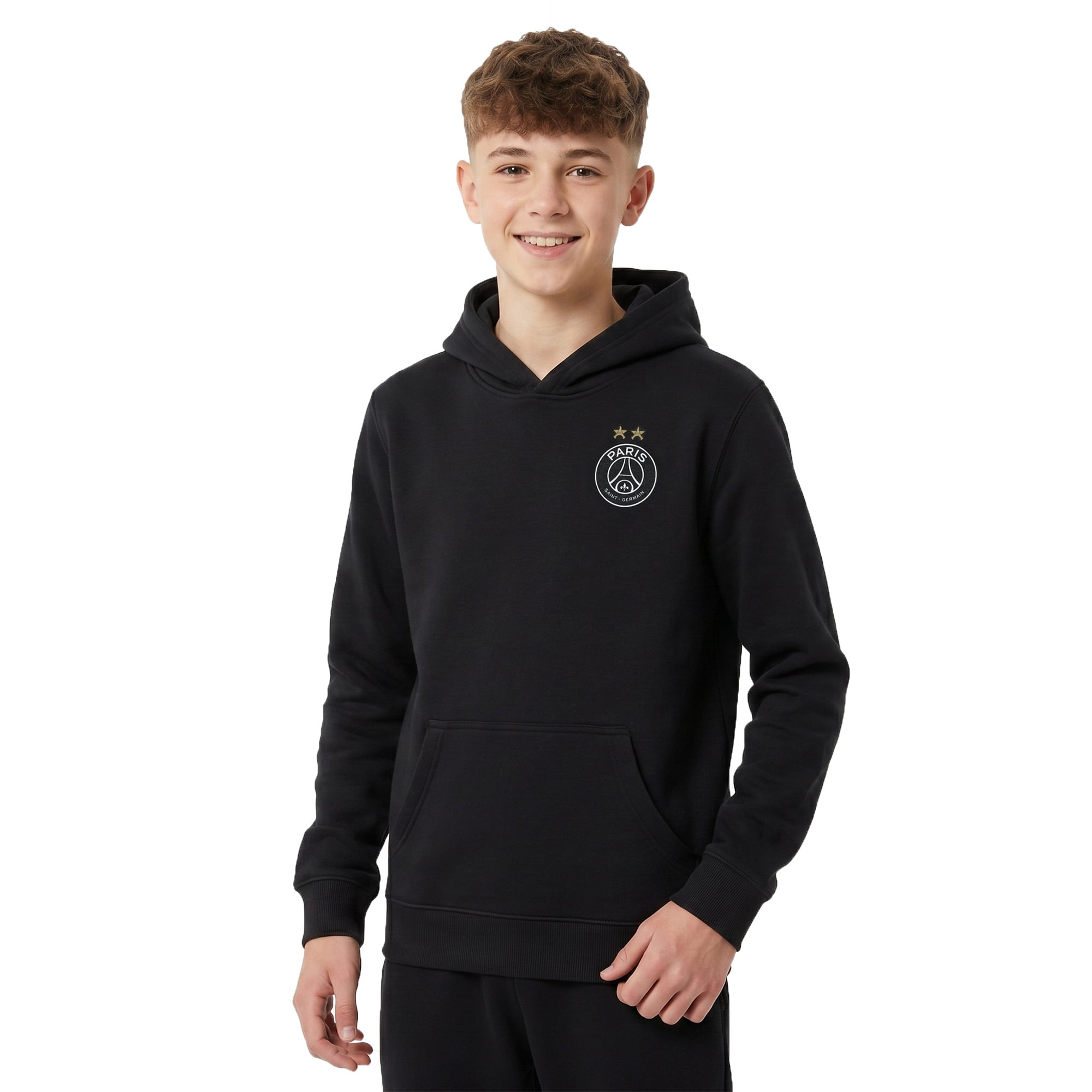 PSG European Champions Signature Roster Graphic Hoodie - Black - Kids, , rebel_hi-res