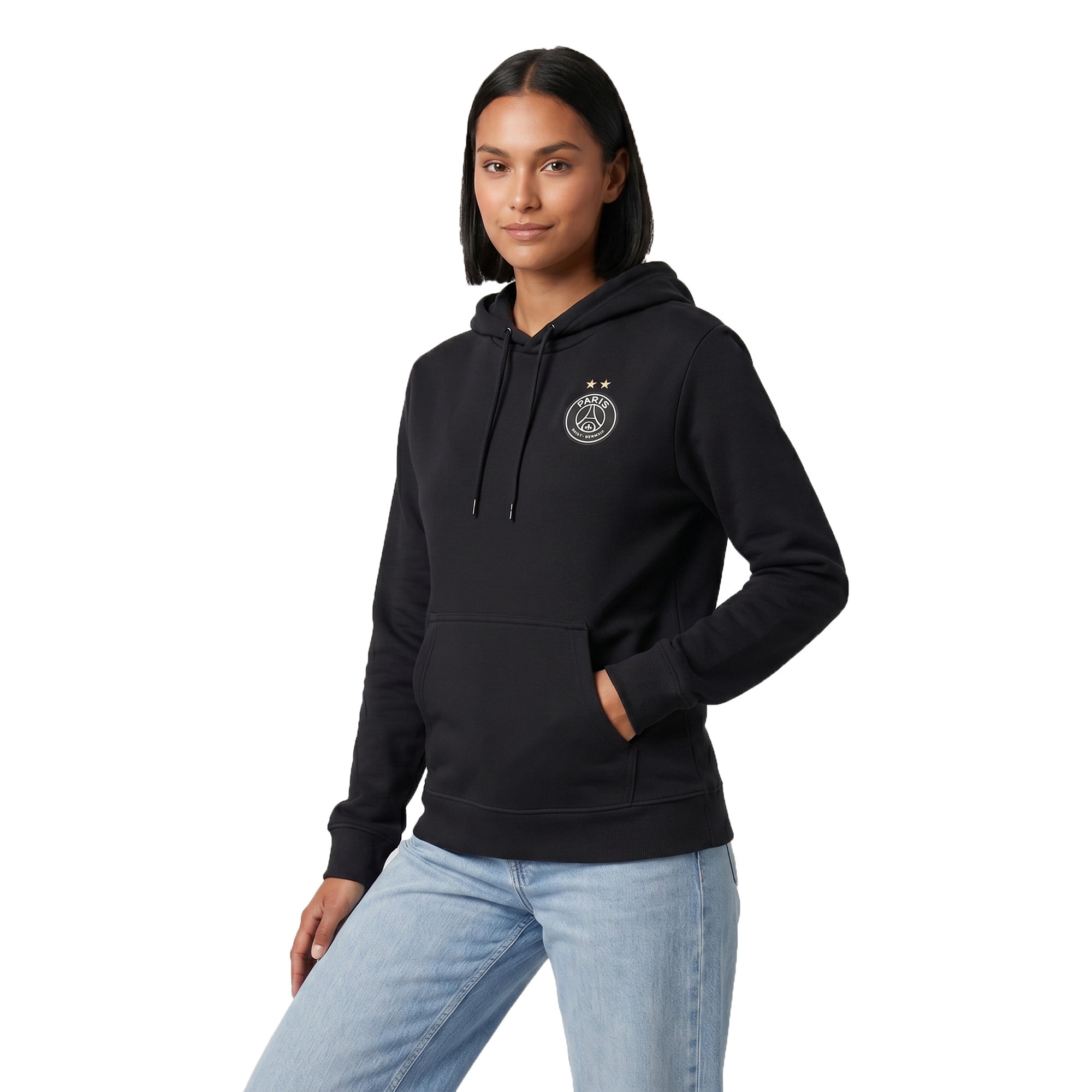 PSG European Champions Signature Roster Graphic Hoodie - Black - Womens