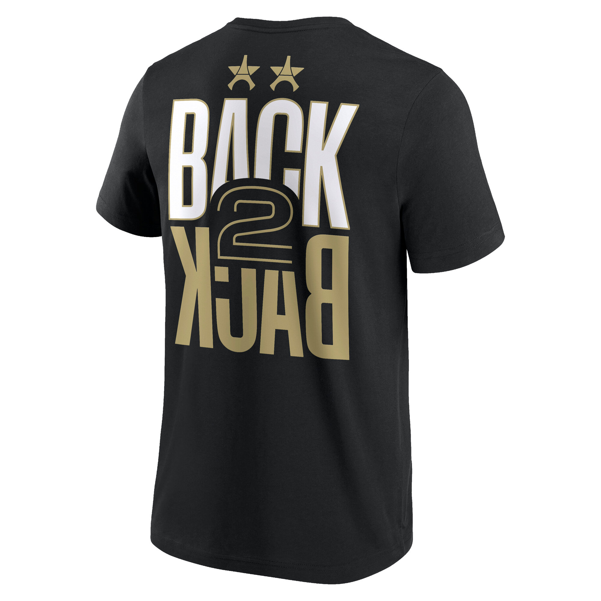 PSG Big Logo Back to Back Crest T-Shirt - Black, , rebel_hi-res