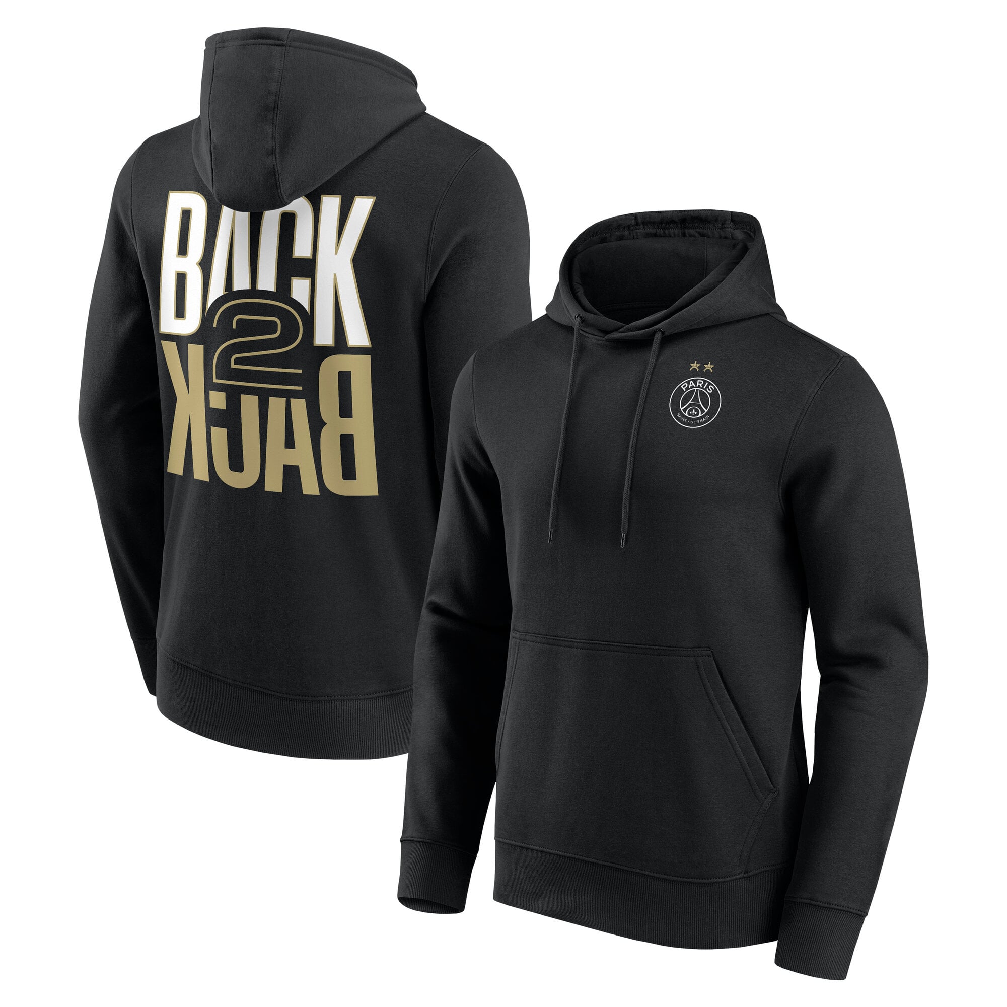 PSG Big Logo Back to Back Crest Hoodie - Black, , rebel_hi-res