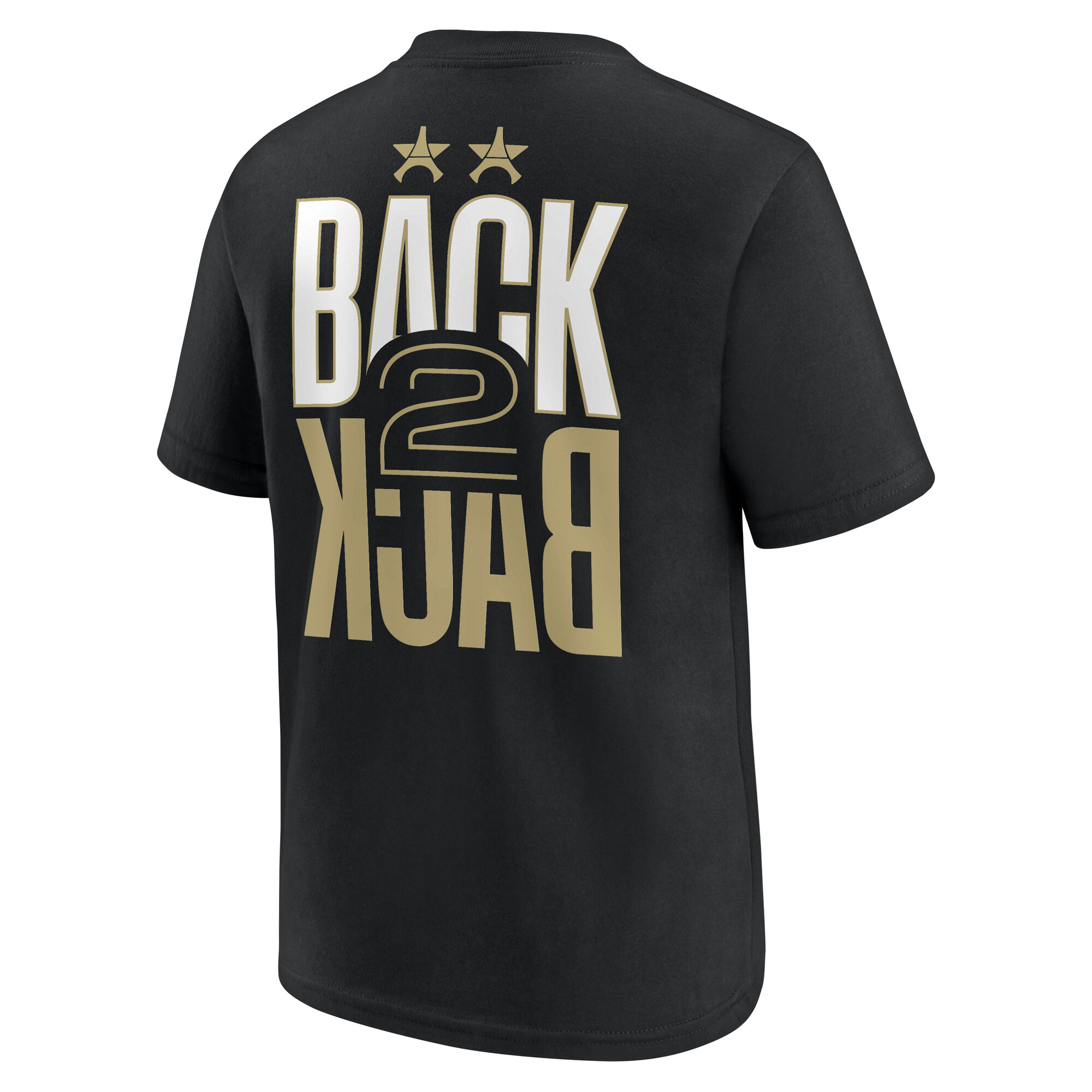 PSG Big Logo Back to Back Crest T-Shirt - Black - Kids, , rebel_hi-res