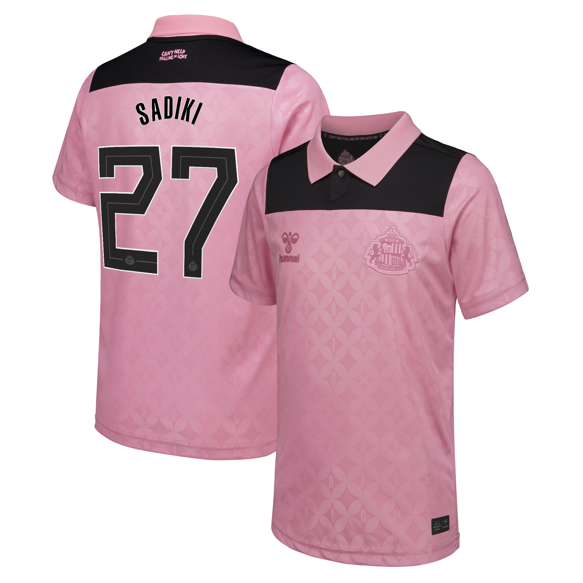 Sunderland x Elvis Hummel Away Shirt 2026-27 - Kids with Sadiki 27 Cup printing, , rebel_hi-res