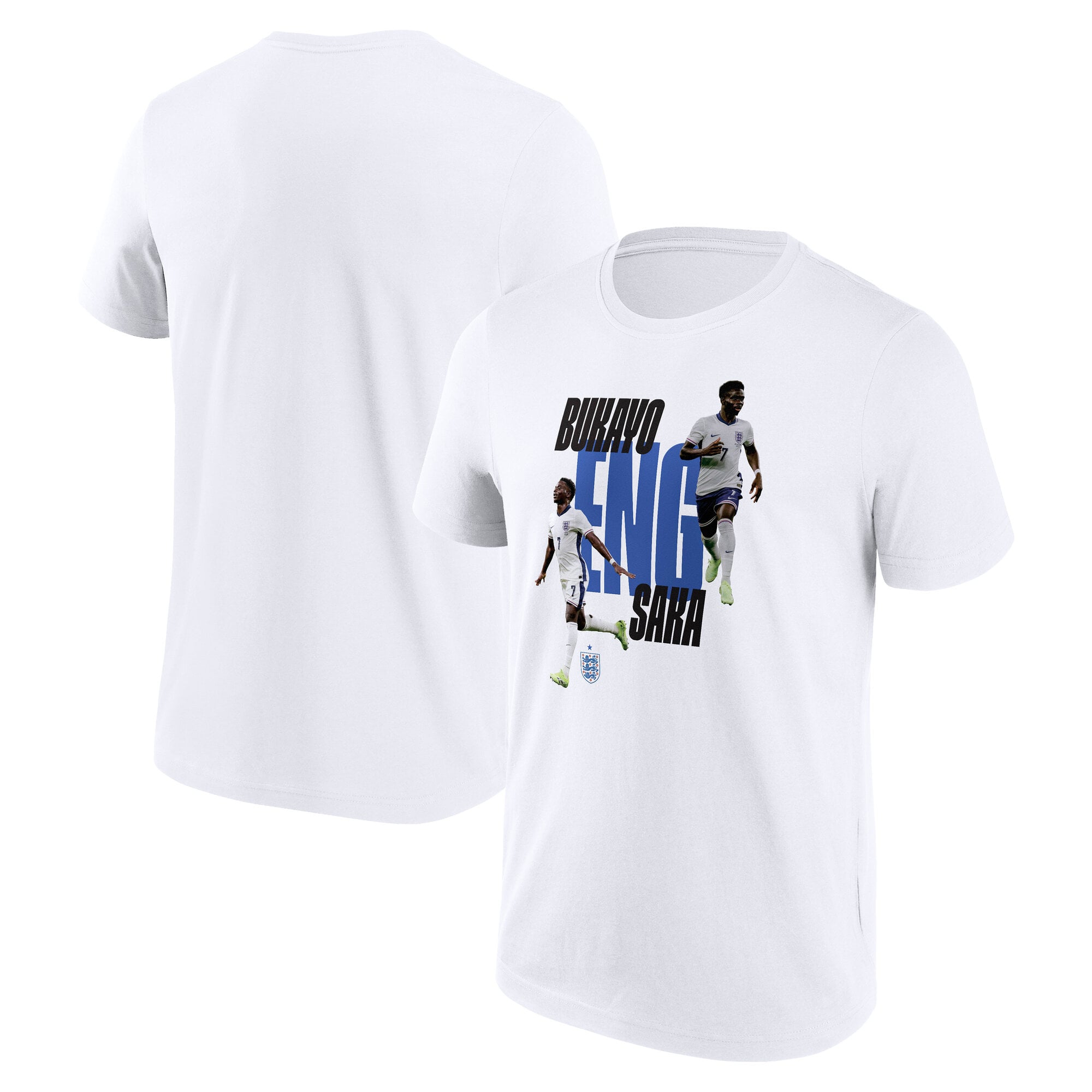 England Bukayo Saka T-Shirt - White, , rebel_hi-res