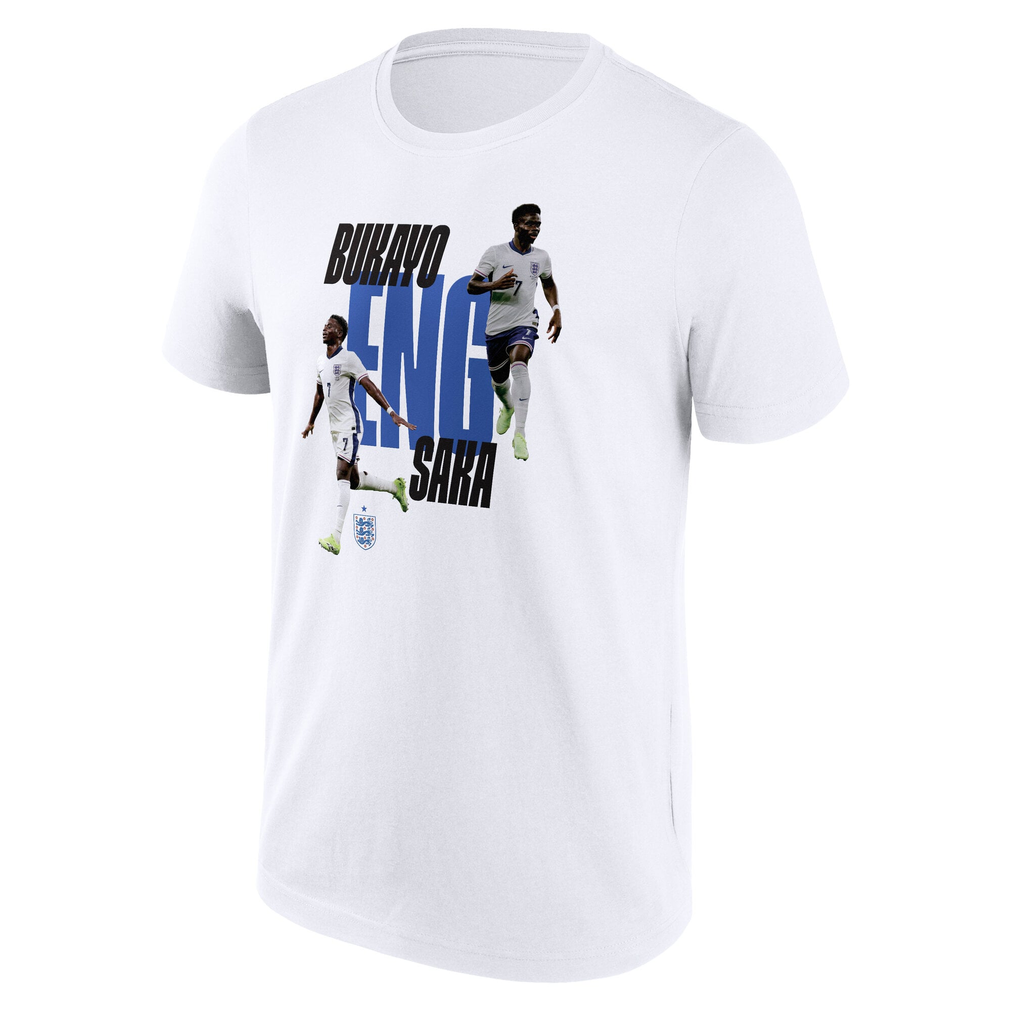 England Bukayo Saka T-Shirt - White, , rebel_hi-res