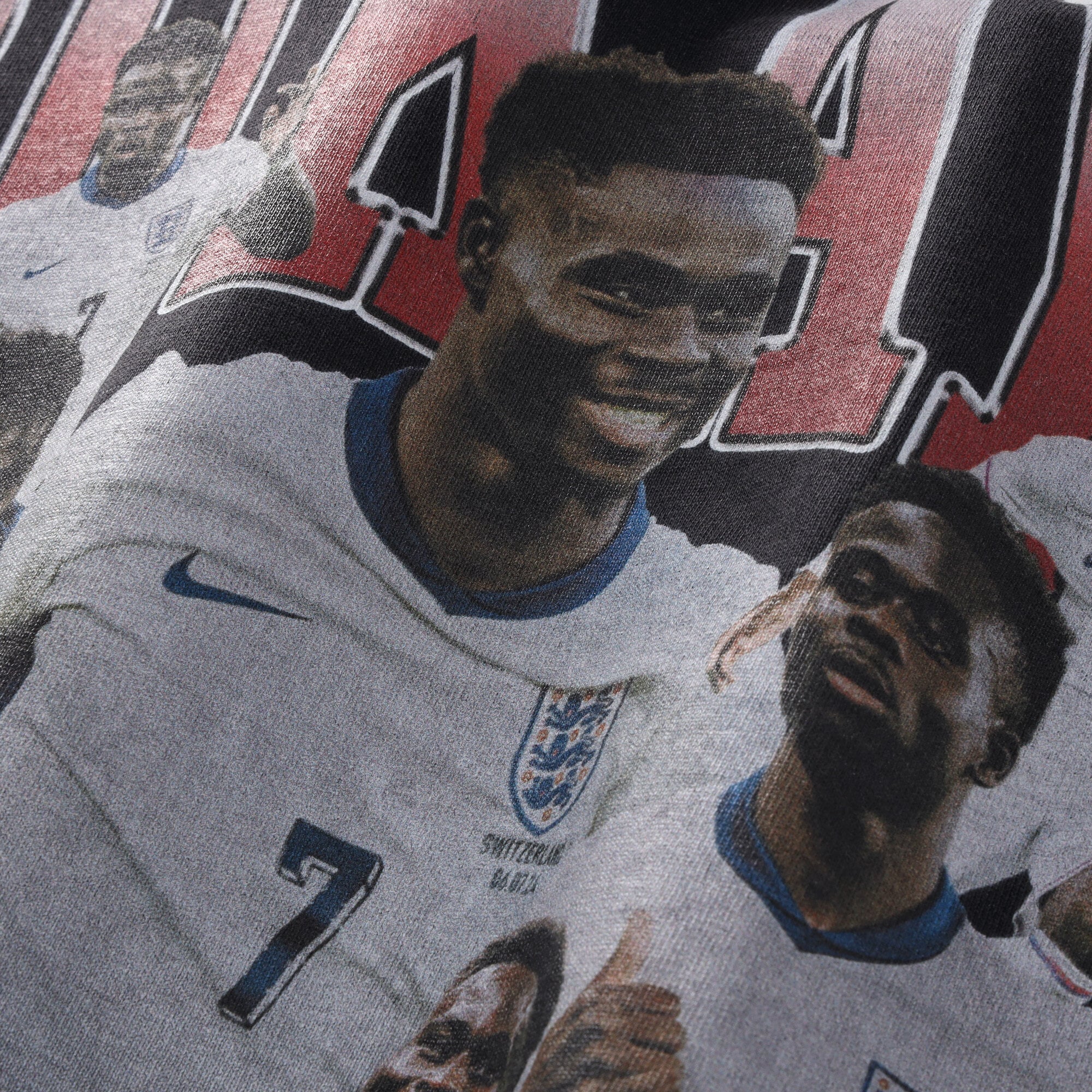 England Bukayo Saka Collage T-Shirt - Black, , rebel_hi-res