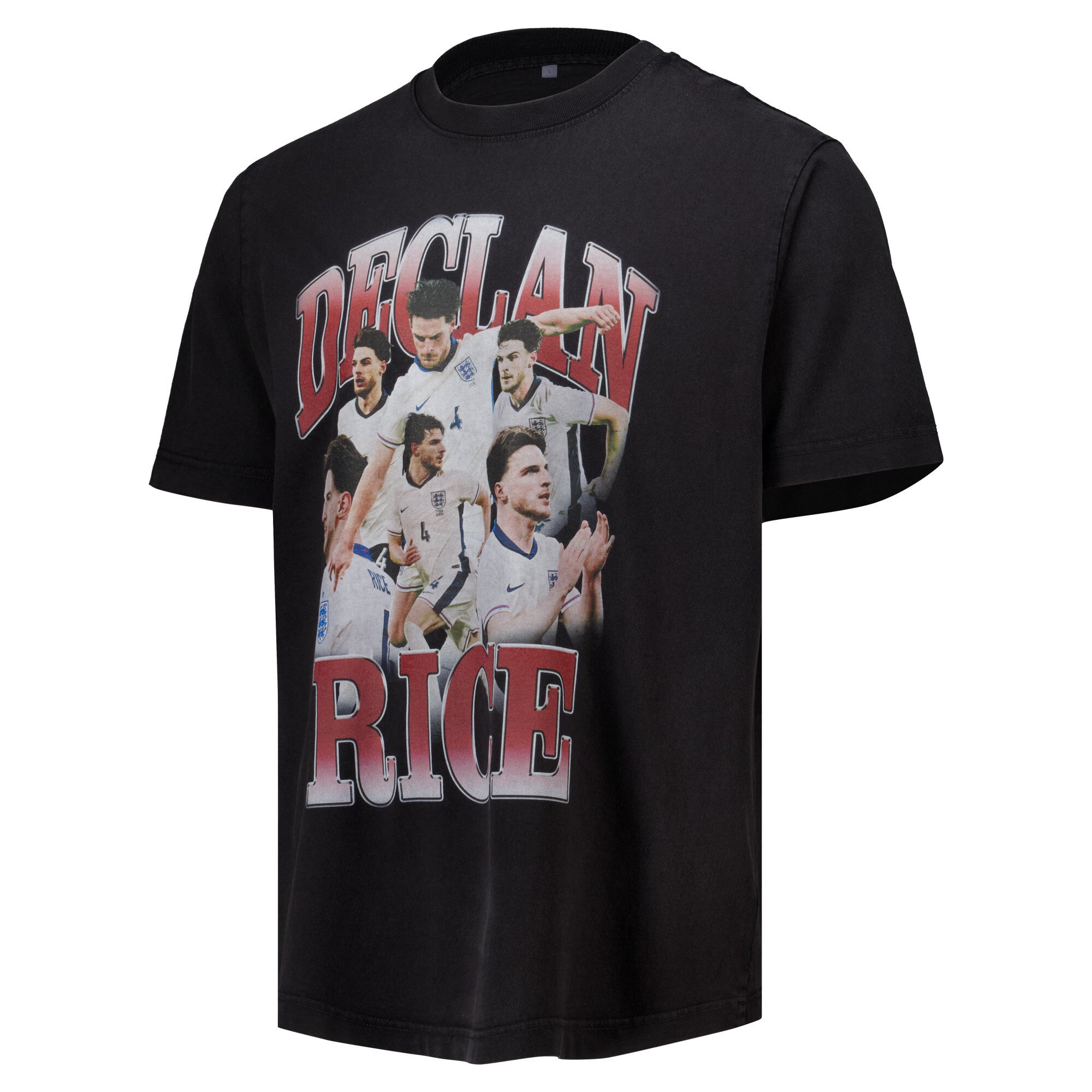 England Declan Rice Collage T-Shirt - Black, , rebel_hi-res