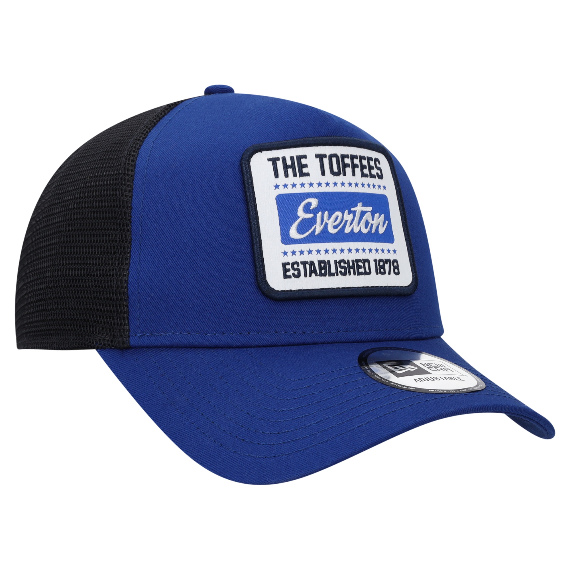 Everton New Era Patch Trucker - Royal - Unisex, , rebel_hi-res