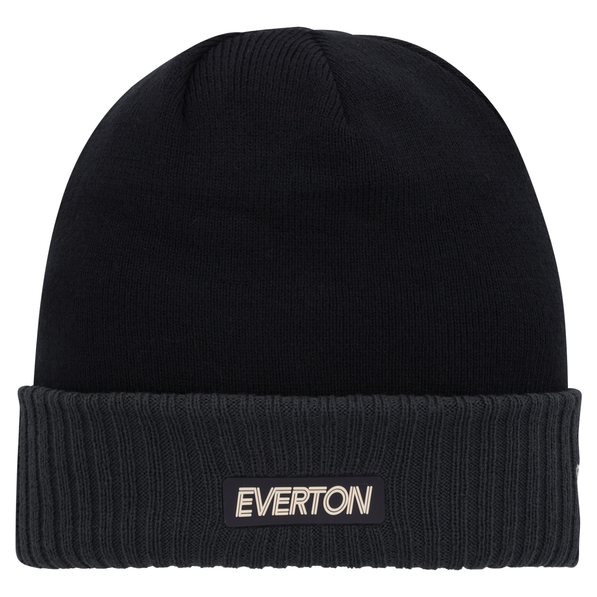 Everton New Era Rubber Patch Beanie - Navy - Unixex, , rebel_hi-res
