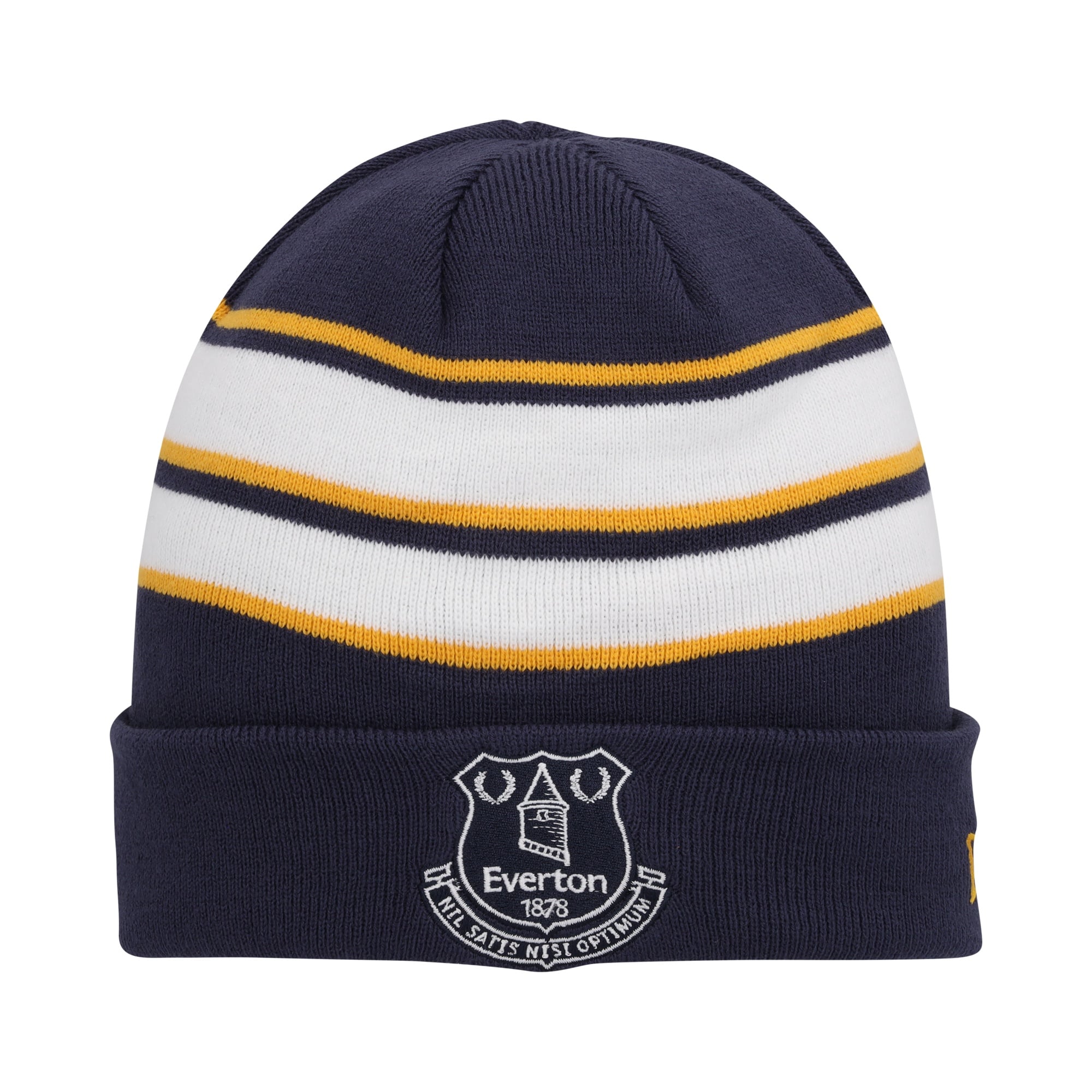 Everton New Era Away Kit Beanie - Navy/White - Unisex, , rebel_hi-res