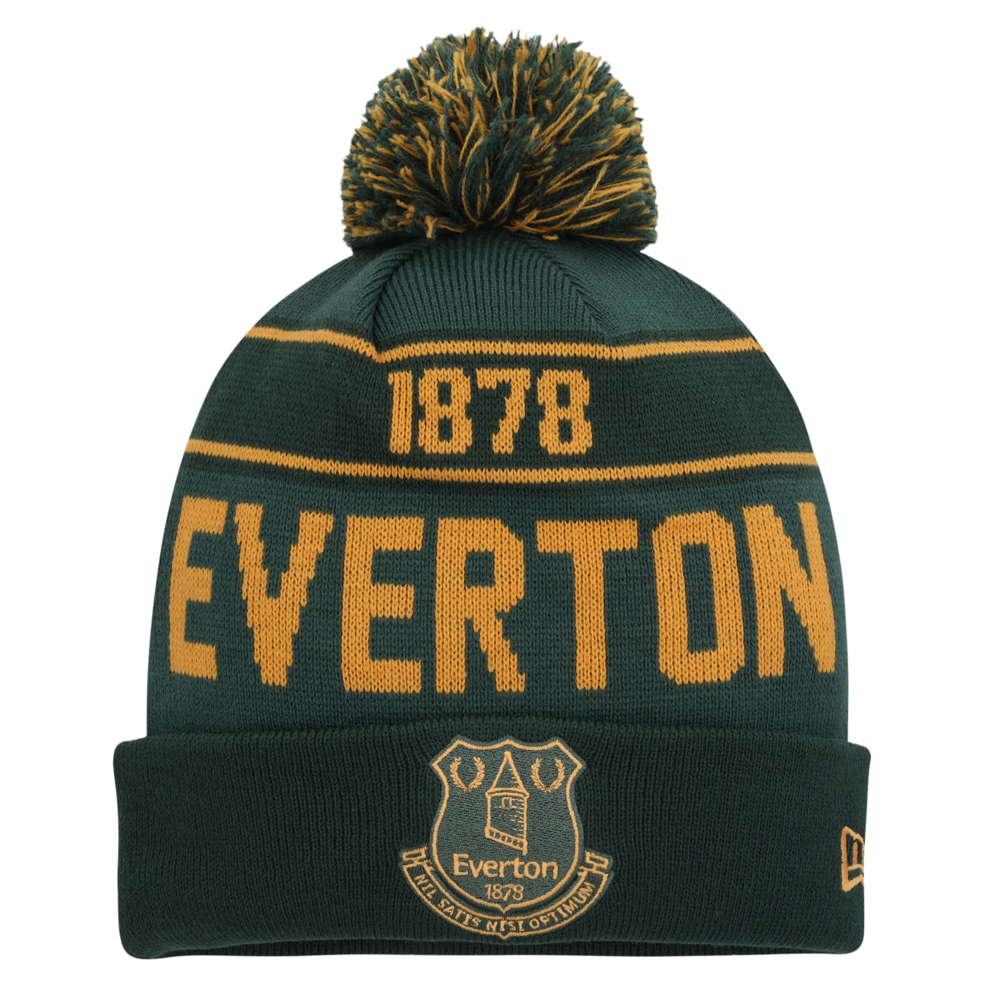 Everton New Era Sports Bobble Hat - Green - Unisex, , rebel_hi-res