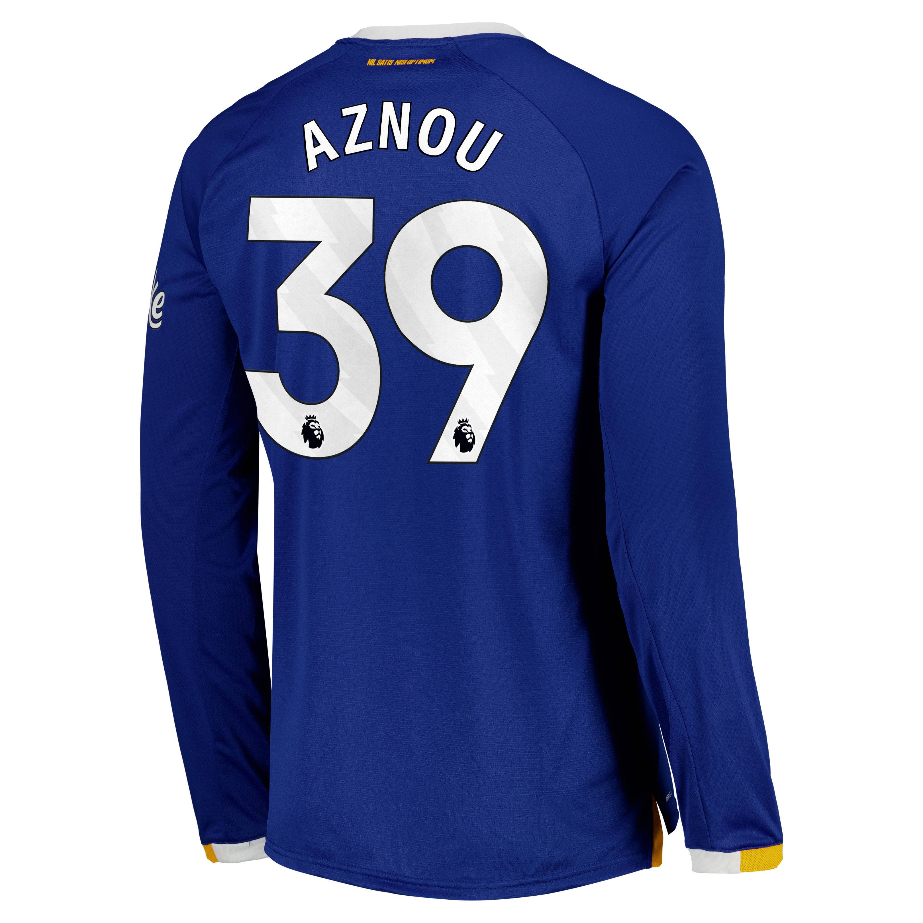 Everton Castore Home Pro Shirt 2026-27 - Long Sleeve with Aznou 39 printing, , rebel_hi-res