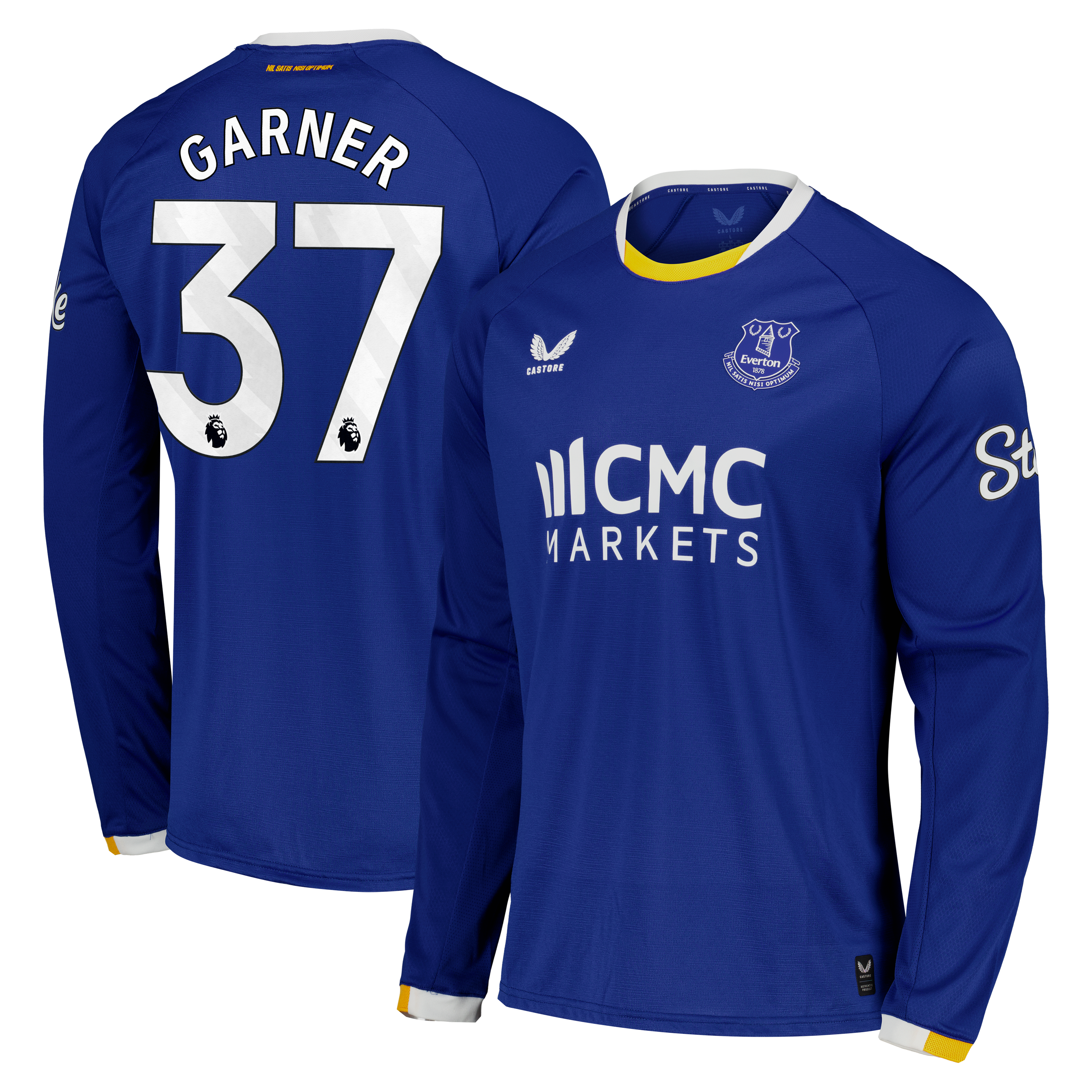 Everton Castore Home Pro Shirt 2026-27 - Long Sleeve with Garner 37 printing, , rebel_hi-res
