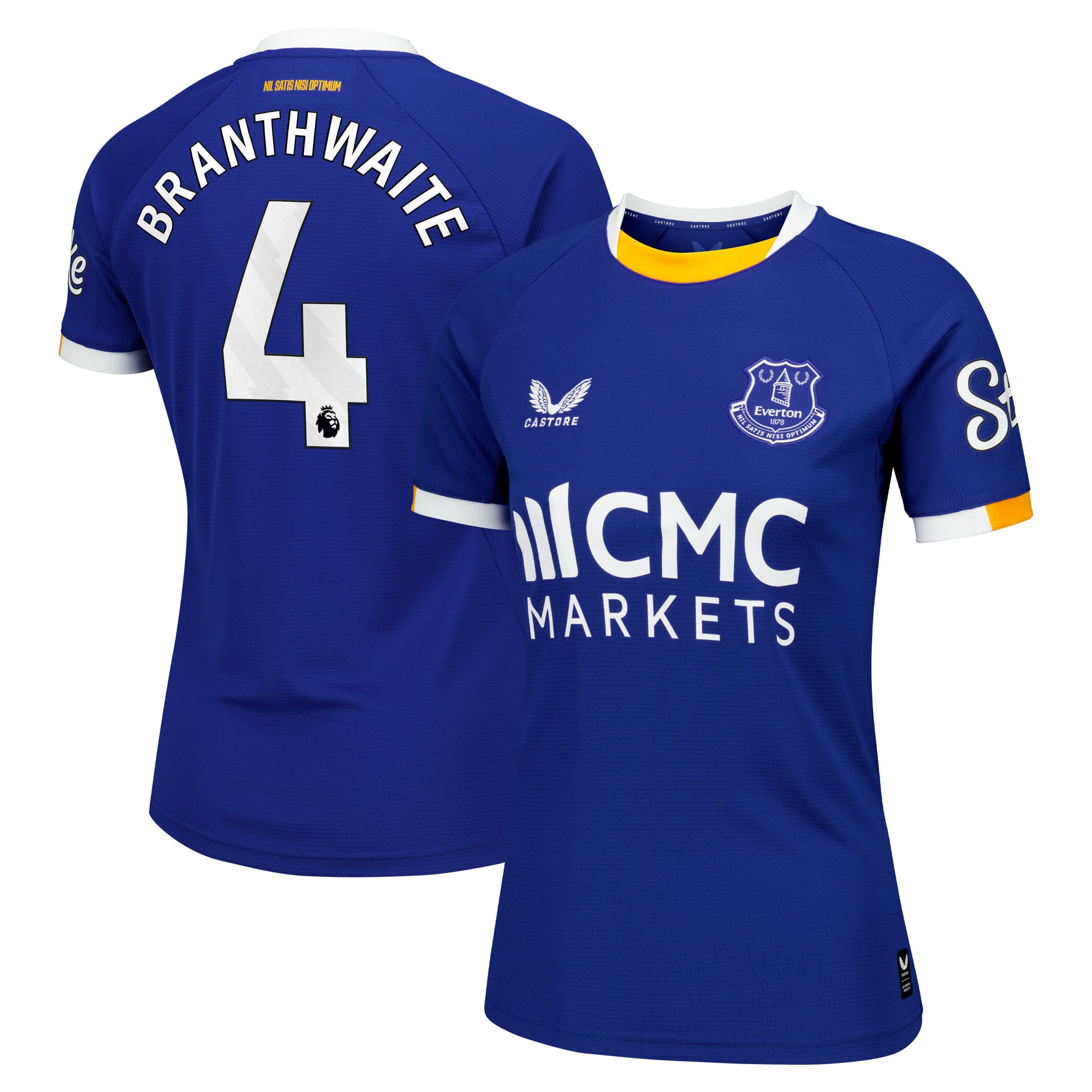 Everton Castore Home Replica Shirt 2026-27 - Womens with Branthwaite 32 printing, , rebel_hi-res