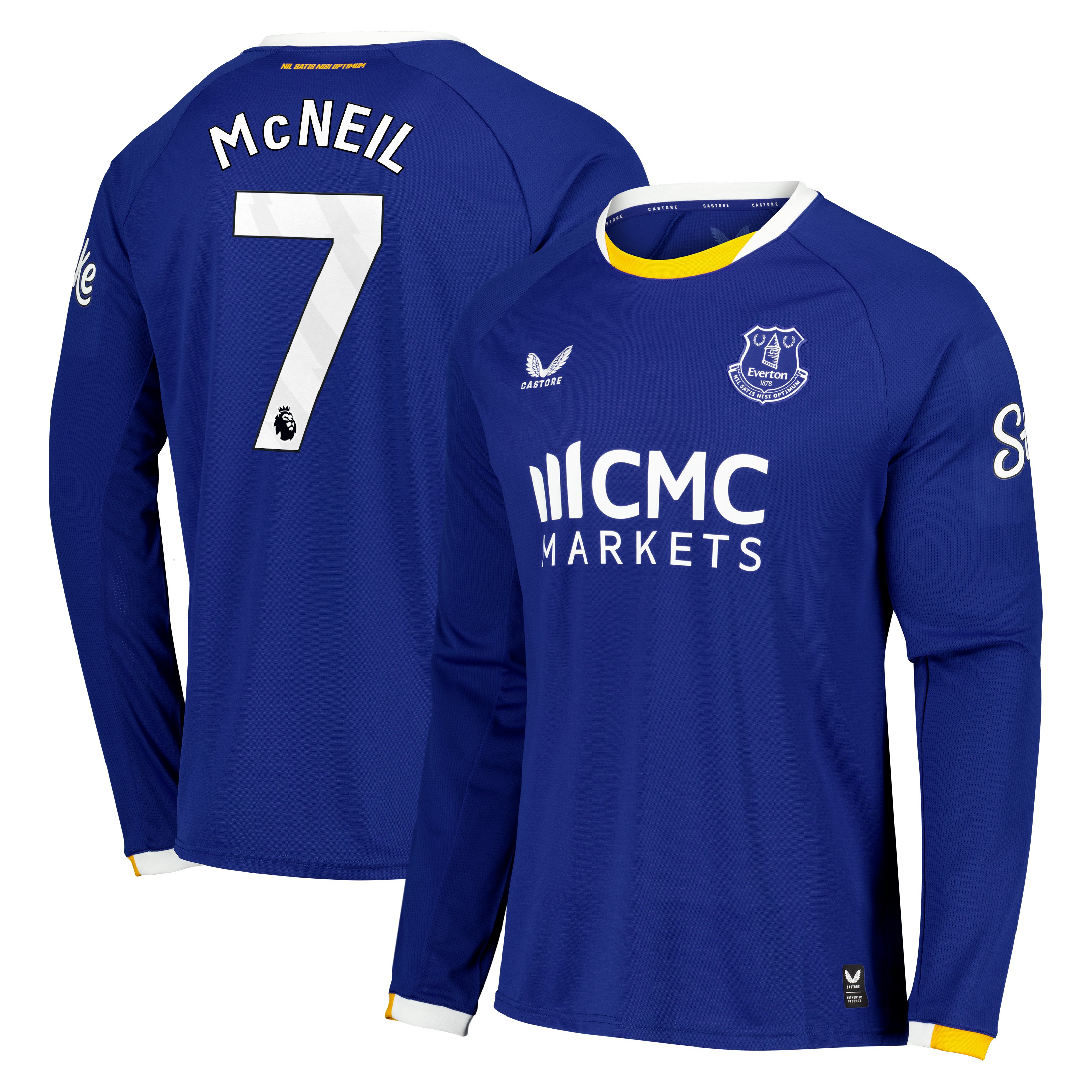Everton Castore Home Replica Shirt 2026-27 - Long Sleeve with McNeil 7 printing, , rebel_hi-res
