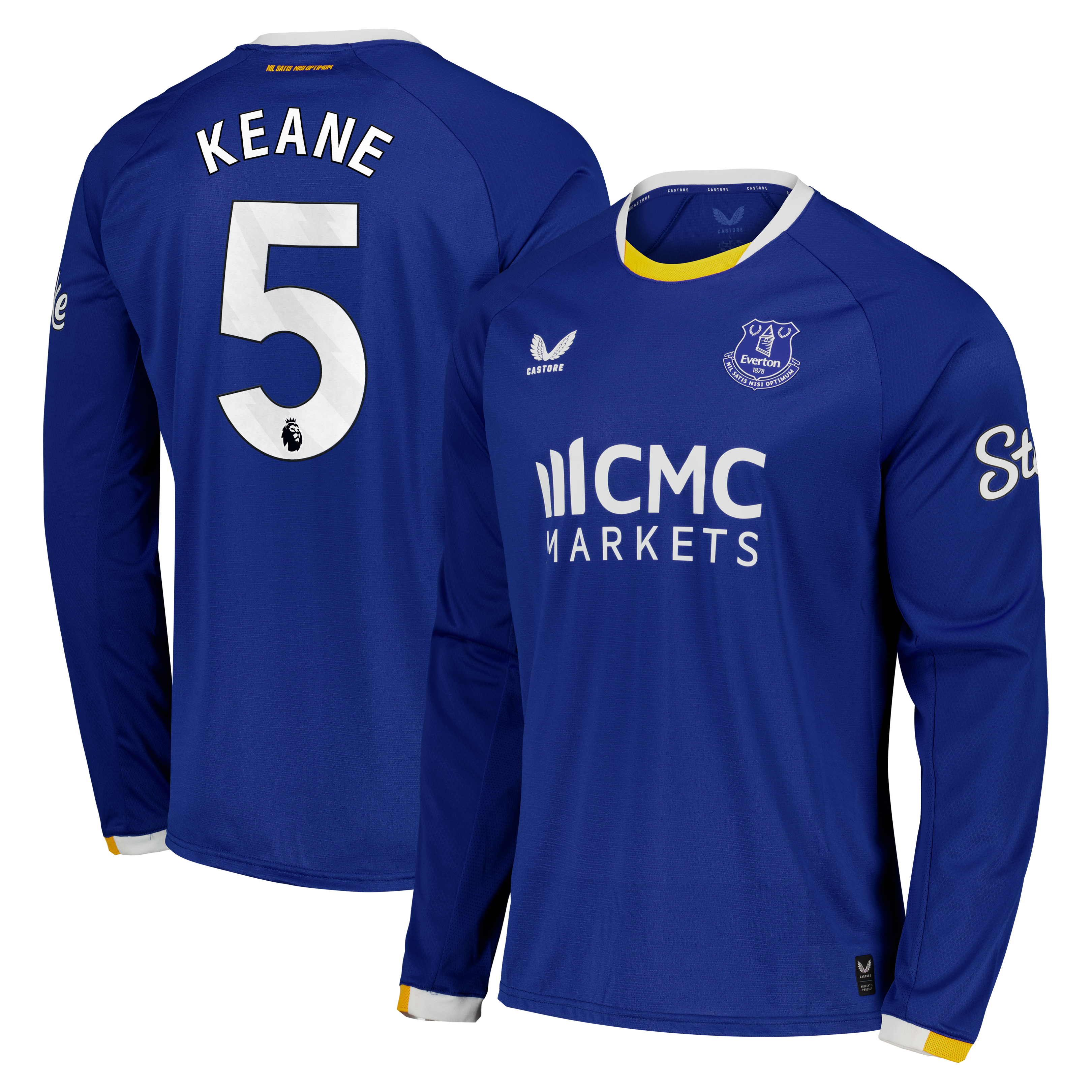 Everton Castore Home Pro Shirt 2026-27 - Long Sleeve with Keane 5 printing, , rebel_hi-res