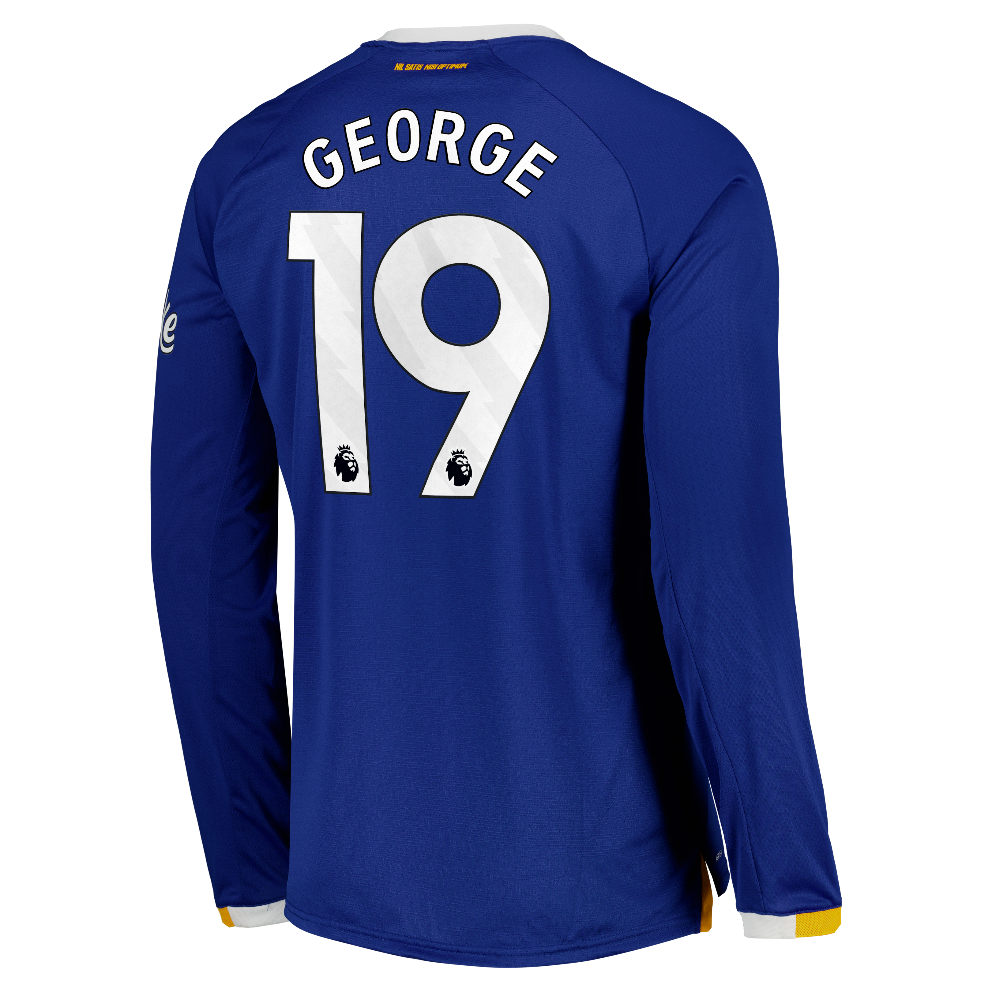 Everton Castore Home Pro Shirt 2026-27 - Long Sleeve with George 19 printing, , rebel_hi-res