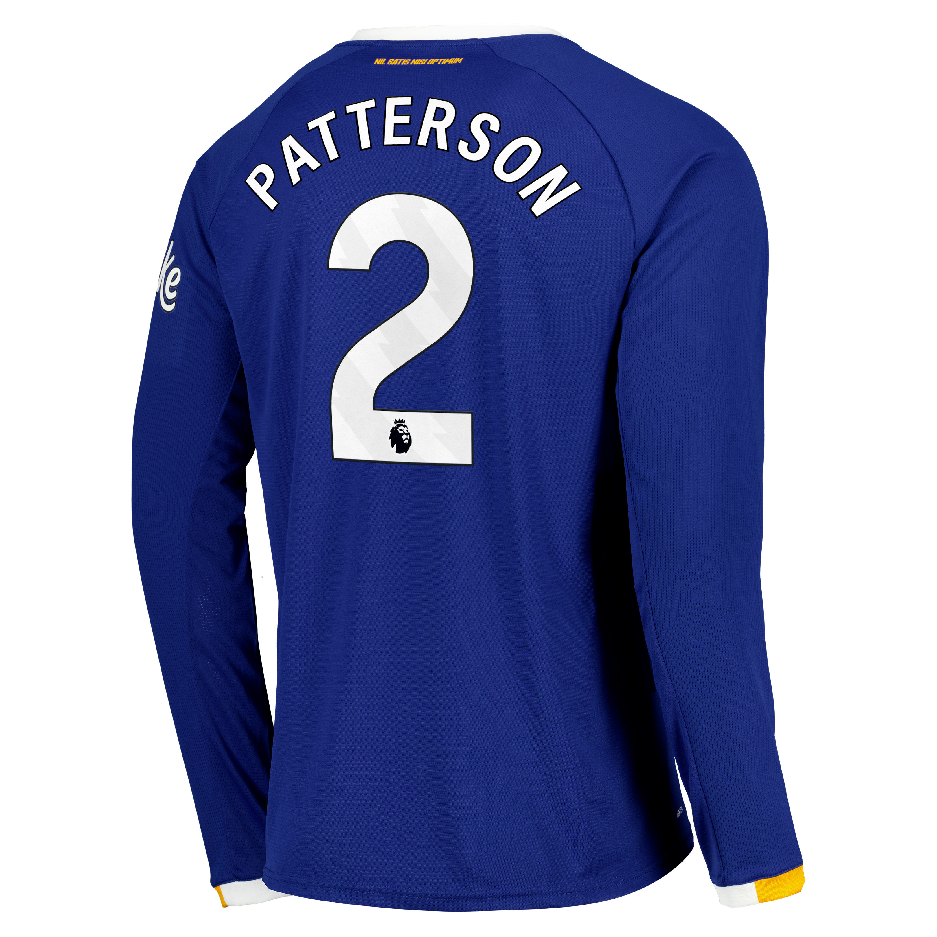 Everton Castore Home Replica Shirt 2026-27 - Long Sleeve with Patterson 2 printing, , rebel_hi-res