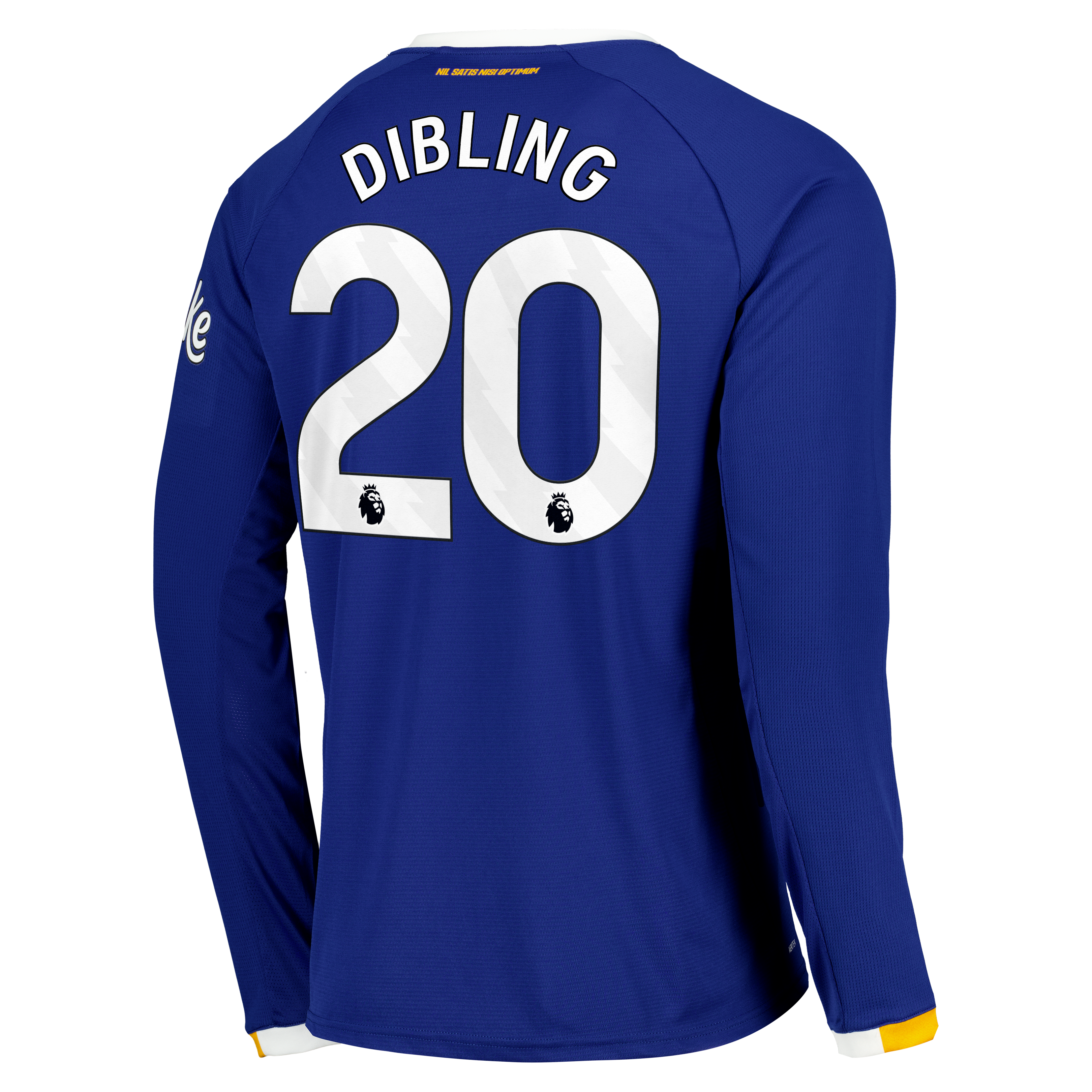 Everton Castore Home Replica Shirt 2026-27 - Long Sleeve with Dibling 20 printing, , rebel_hi-res