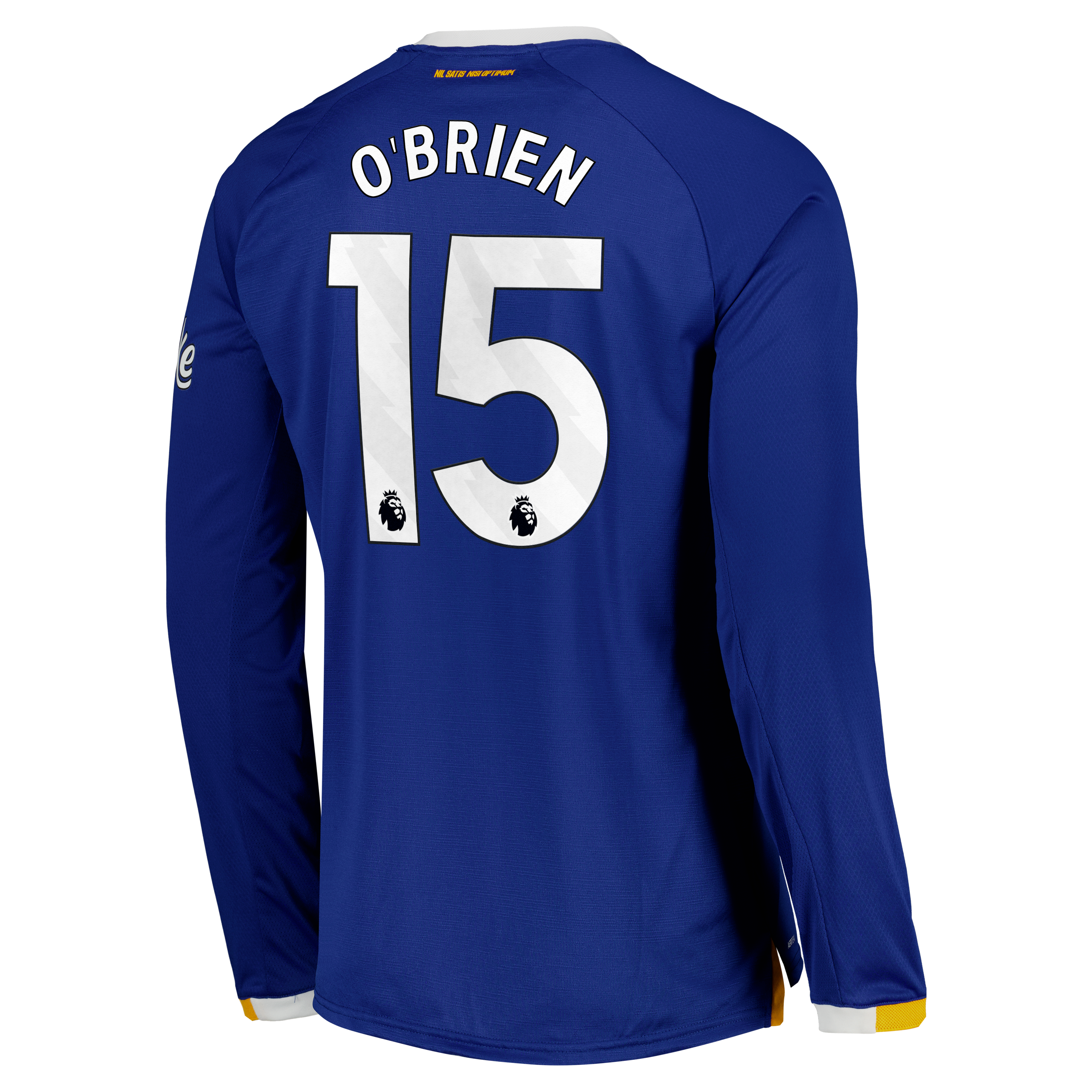 Everton Castore Home Pro Shirt 2026-27 - Long Sleeve with O'Brien 15 printing, , rebel_hi-res
