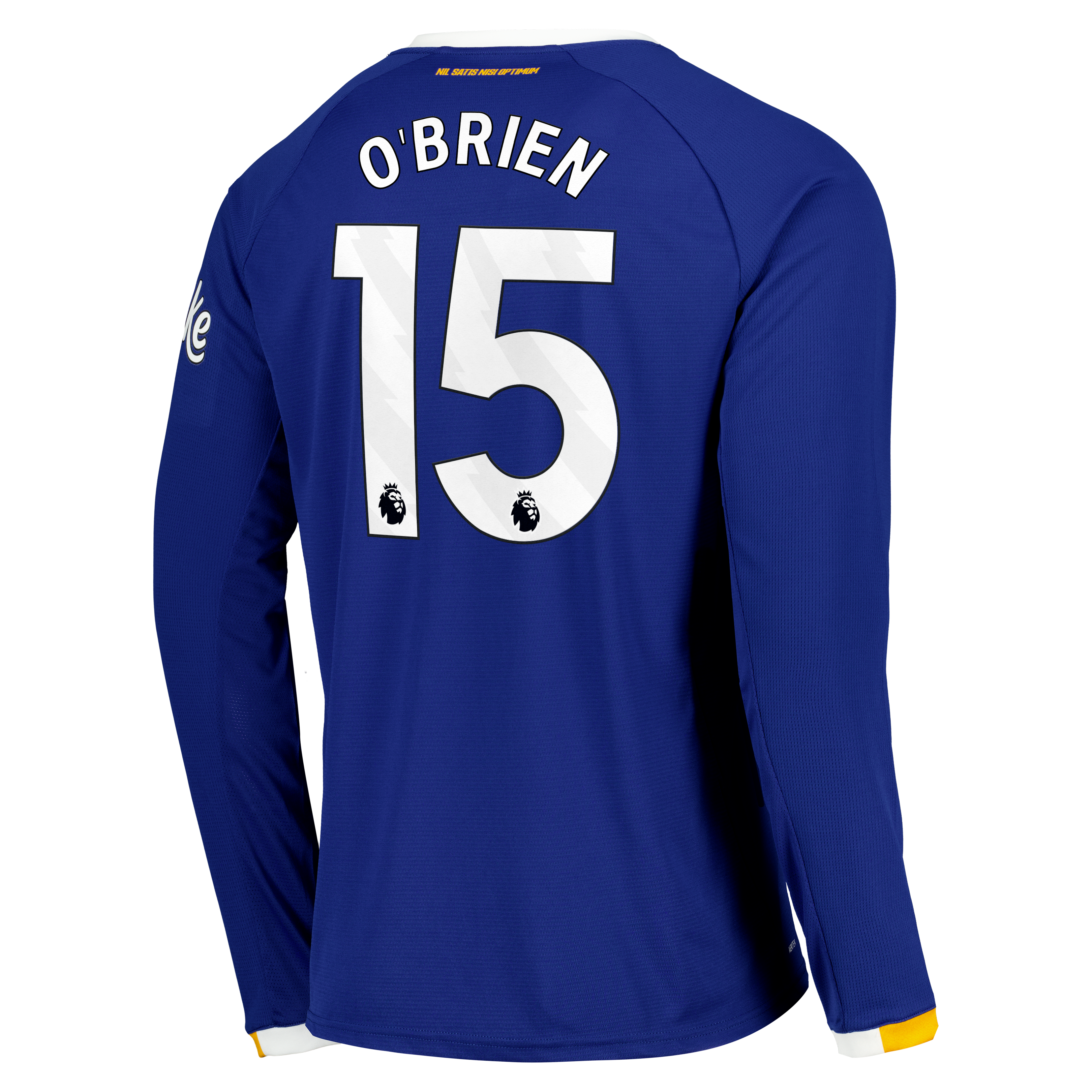 Everton Castore Home Replica Shirt 2026-27 - Long Sleeve with O'Brien 15 printing, , rebel_hi-res
