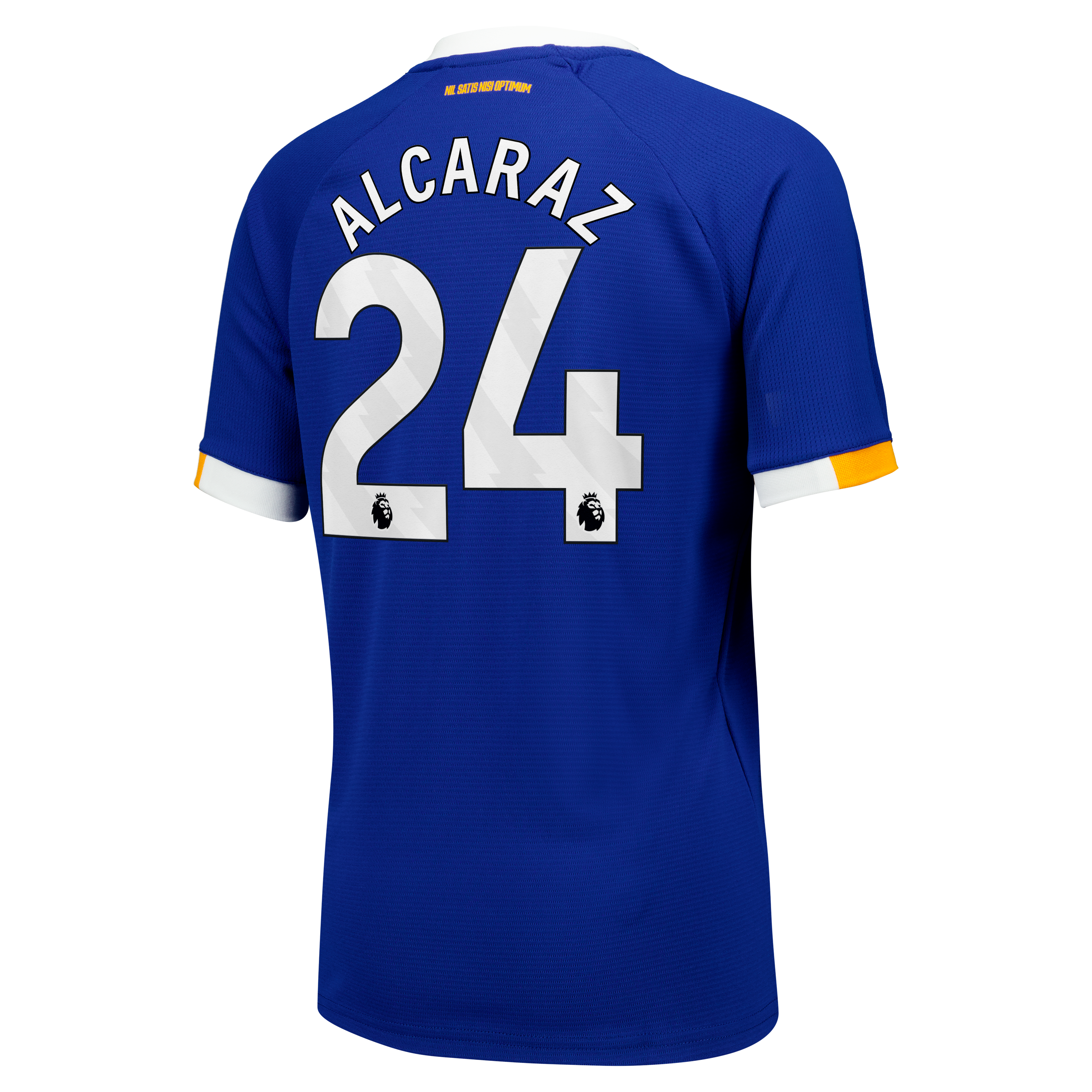 Everton Castore Home Replica Shirt 2026-27 - Kids with Alcaraz 24 printing, , rebel_hi-res
