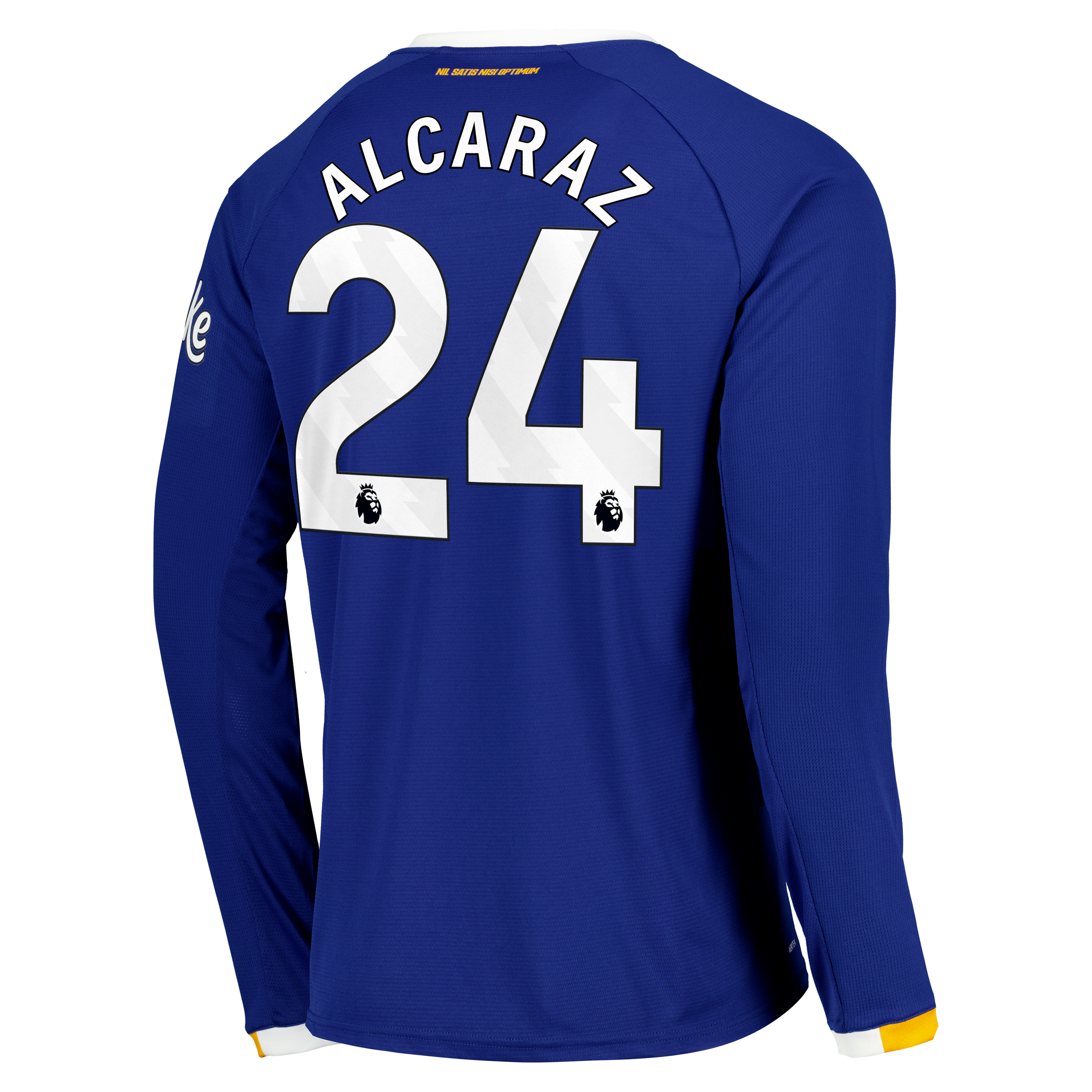 Everton Castore Home Replica Shirt 2026-27 - Long Sleeve with Alcaraz 24 printing, , rebel_hi-res
