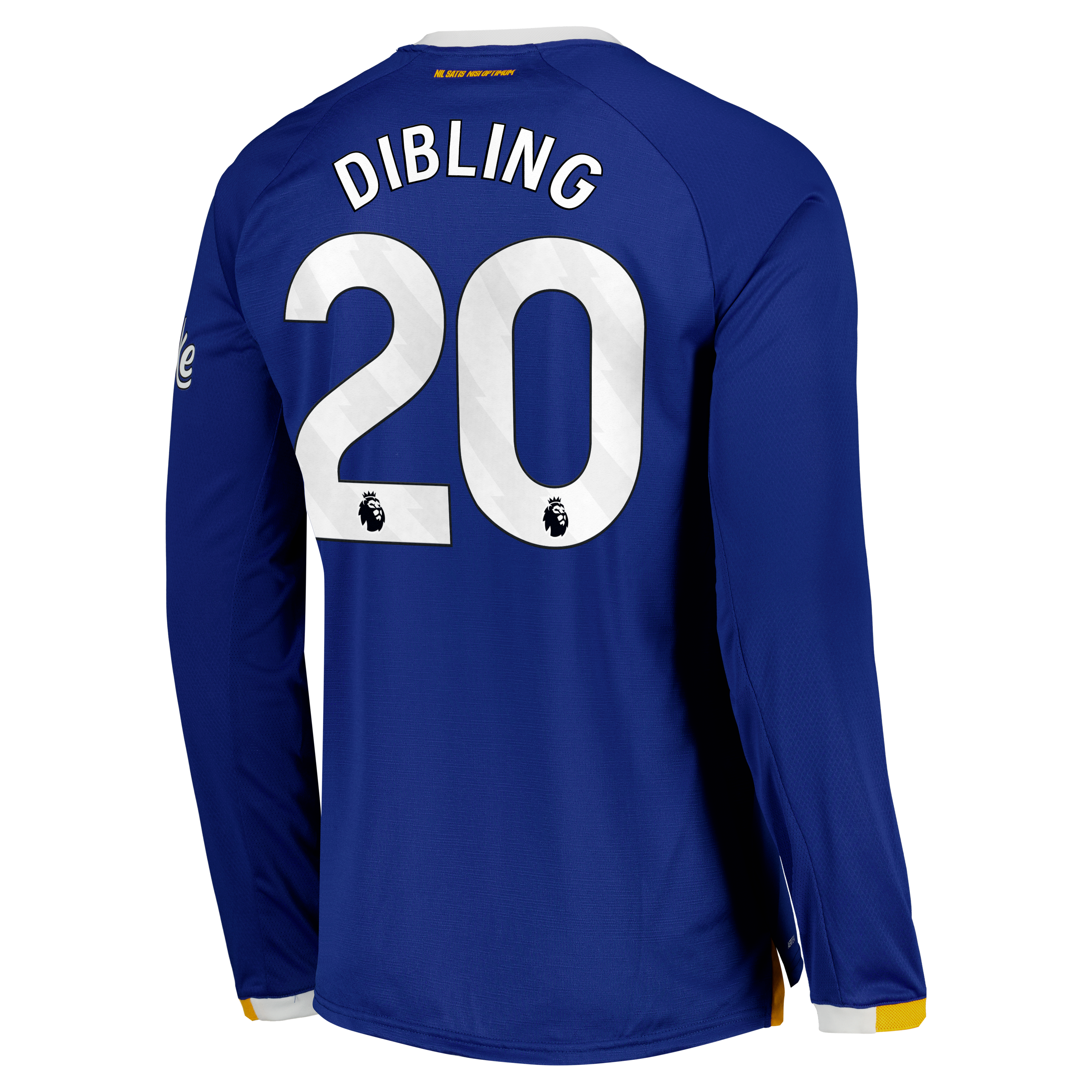 Everton Castore Home Pro Shirt 2026-27 - Long Sleeve with Dibling 20 printing, , rebel_hi-res