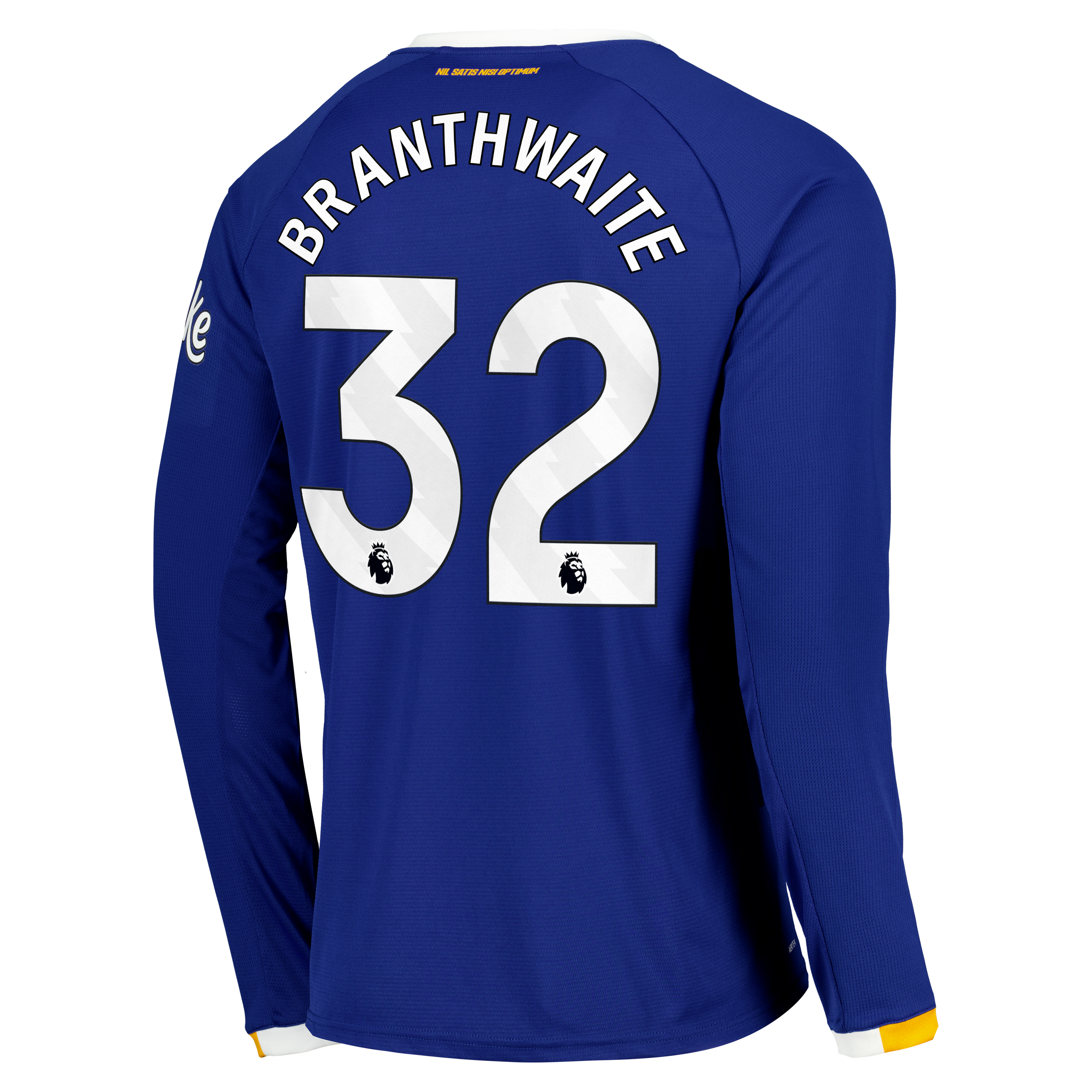 Everton Castore Home Replica Shirt 2026-27 - Long Sleeve with Branthwaite 32 printing, , rebel_hi-res