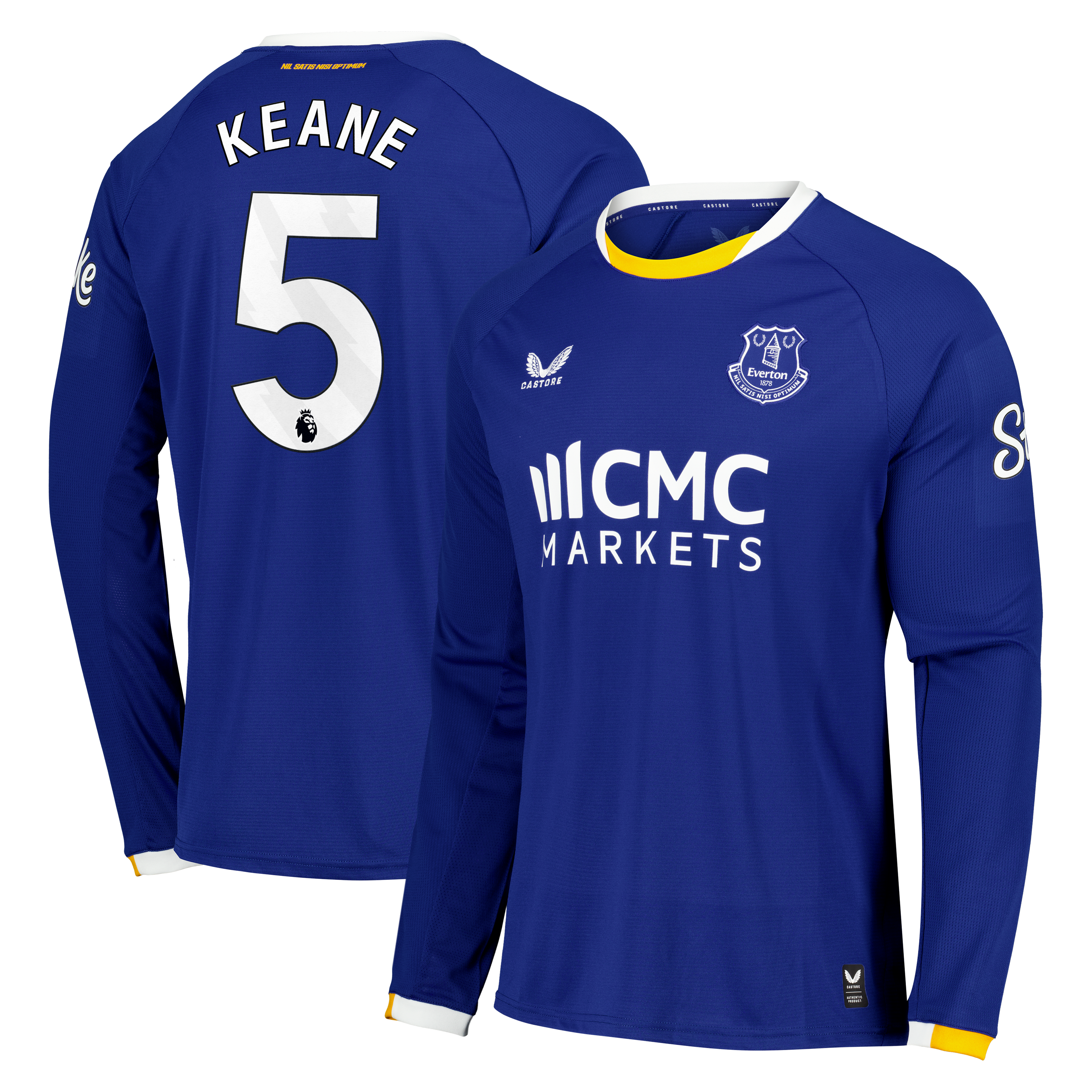 Everton Castore Home Replica Shirt 2026-27 - Long Sleeve with Keane 5 printing, , rebel_hi-res
