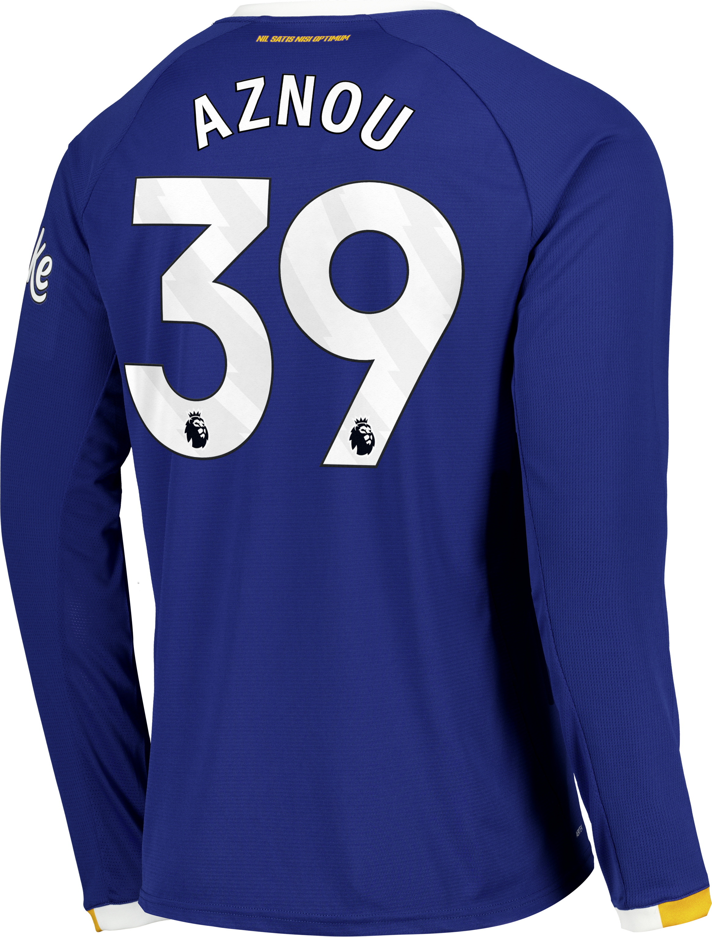 Everton Castore Home Replica Shirt 2026-27 - Long Sleeve with Aznou 39 printing, , rebel_hi-res