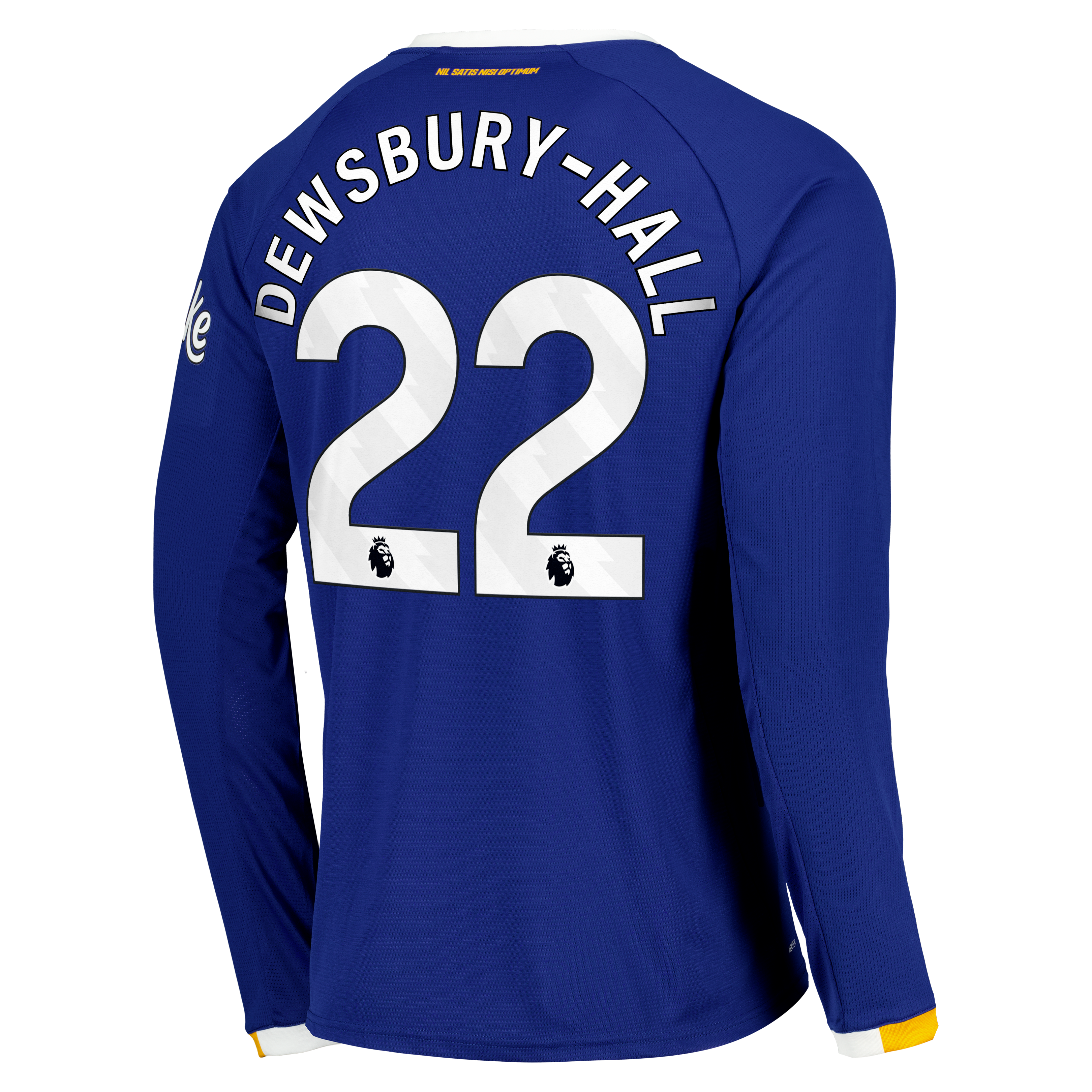 Everton Castore Home Replica Shirt 2026-27 - Long Sleeve with Dewsbury-Hall 22 printing, , rebel_hi-res