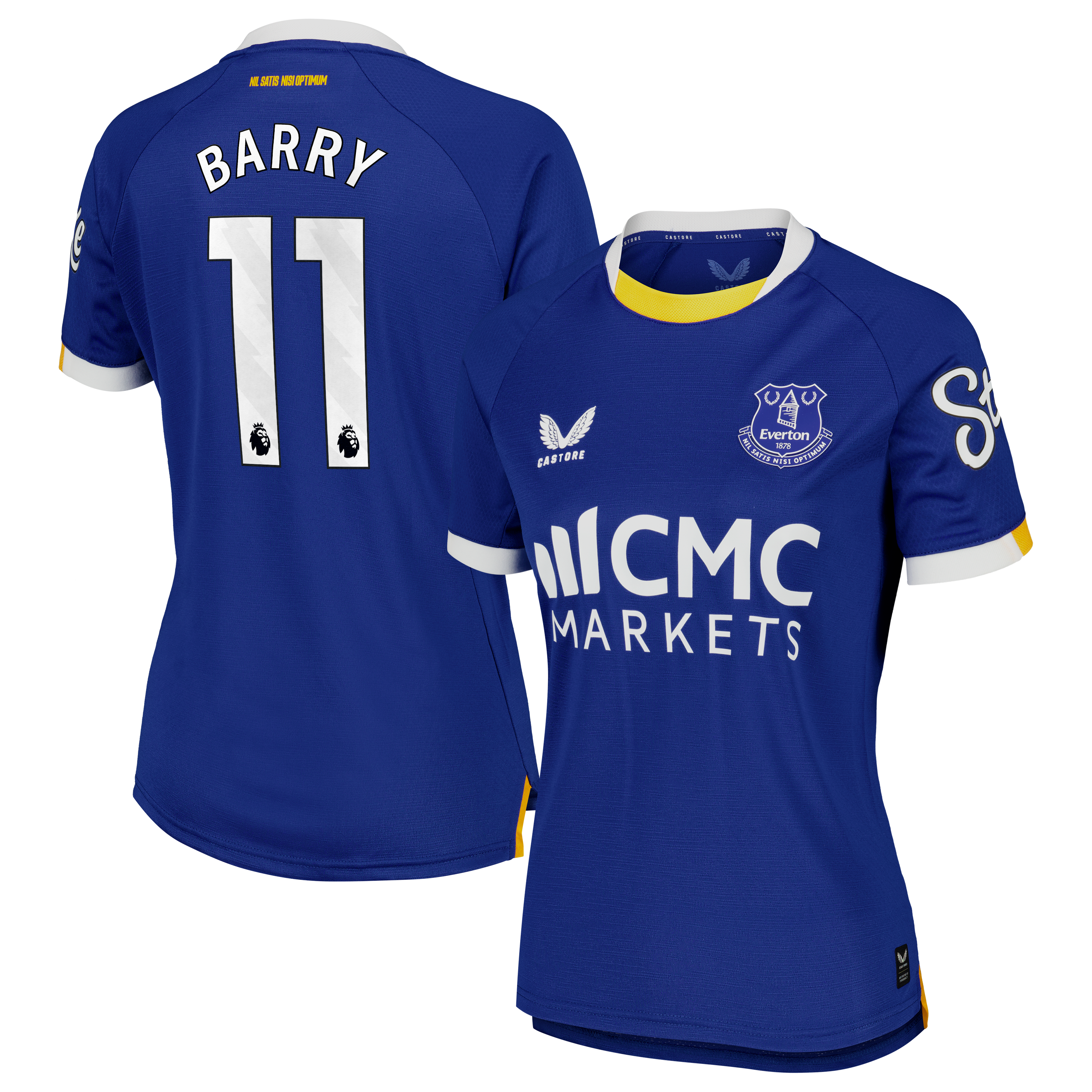 Everton Castore Home Pro Shirt 2026-27 - Womens with Barry 11 printing, , rebel_hi-res
