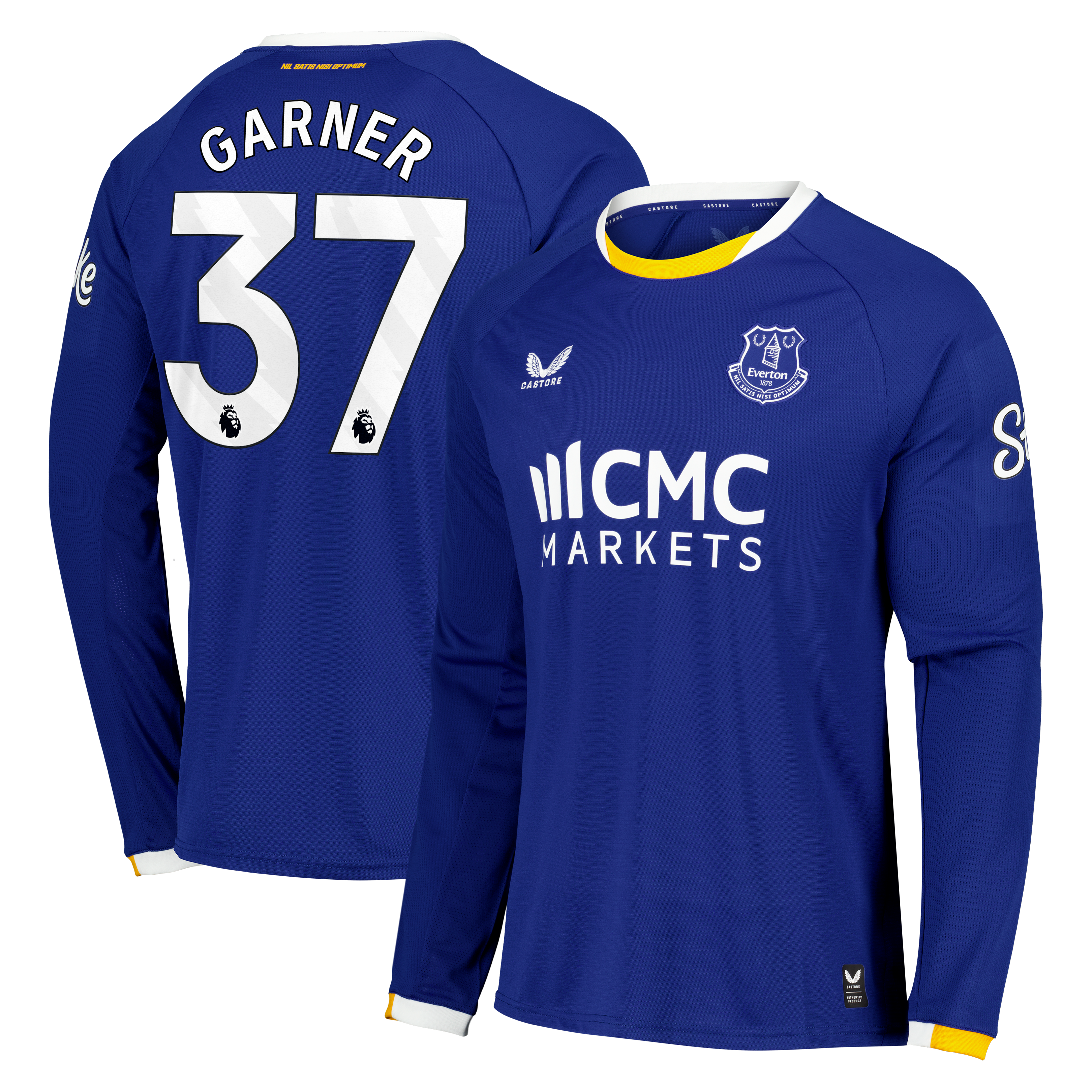 Everton Castore Home Replica Shirt 2026-27 - Long Sleeve with Garner 37 printing, , rebel_hi-res