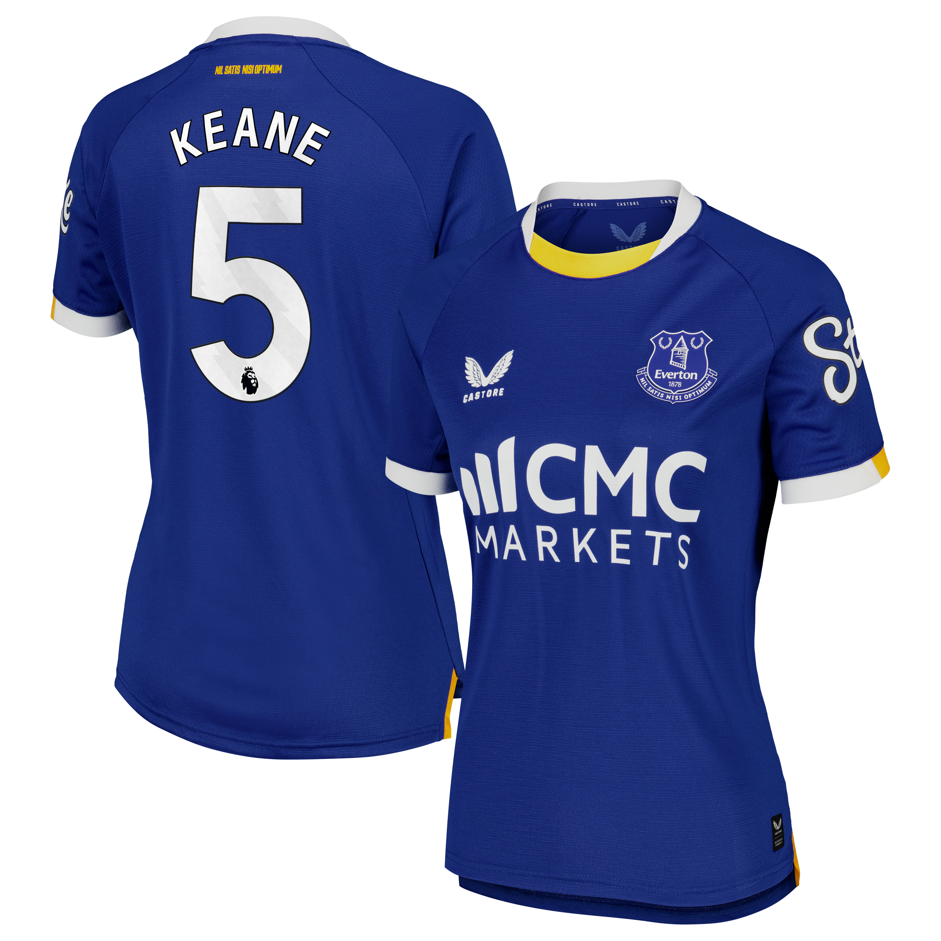 Everton Castore Home Pro Shirt 2026-27 - Womens with Keane 5 printing, , rebel_hi-res