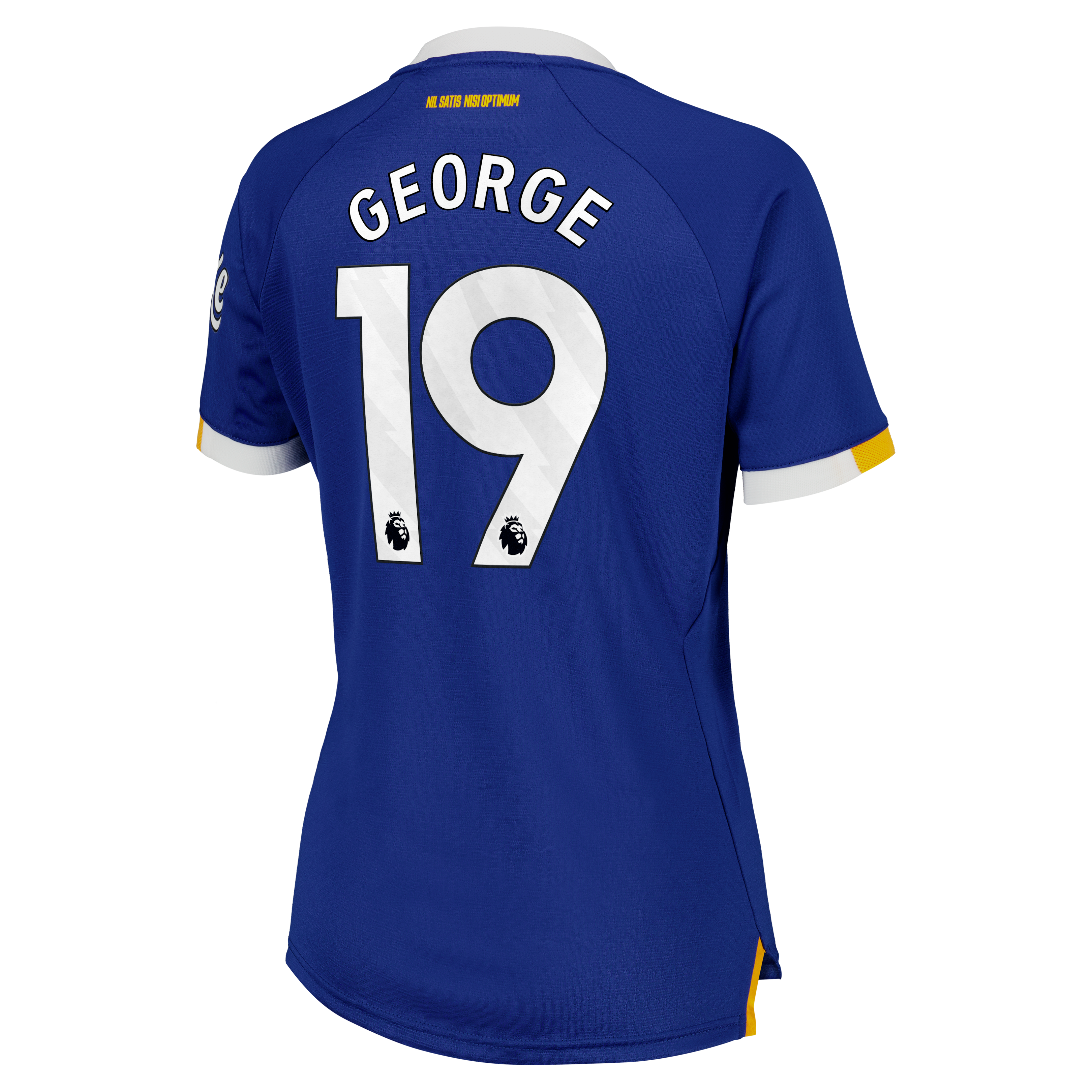 Everton Castore Home Pro Shirt 2026-27 - Womens with George 19 printing, , rebel_hi-res