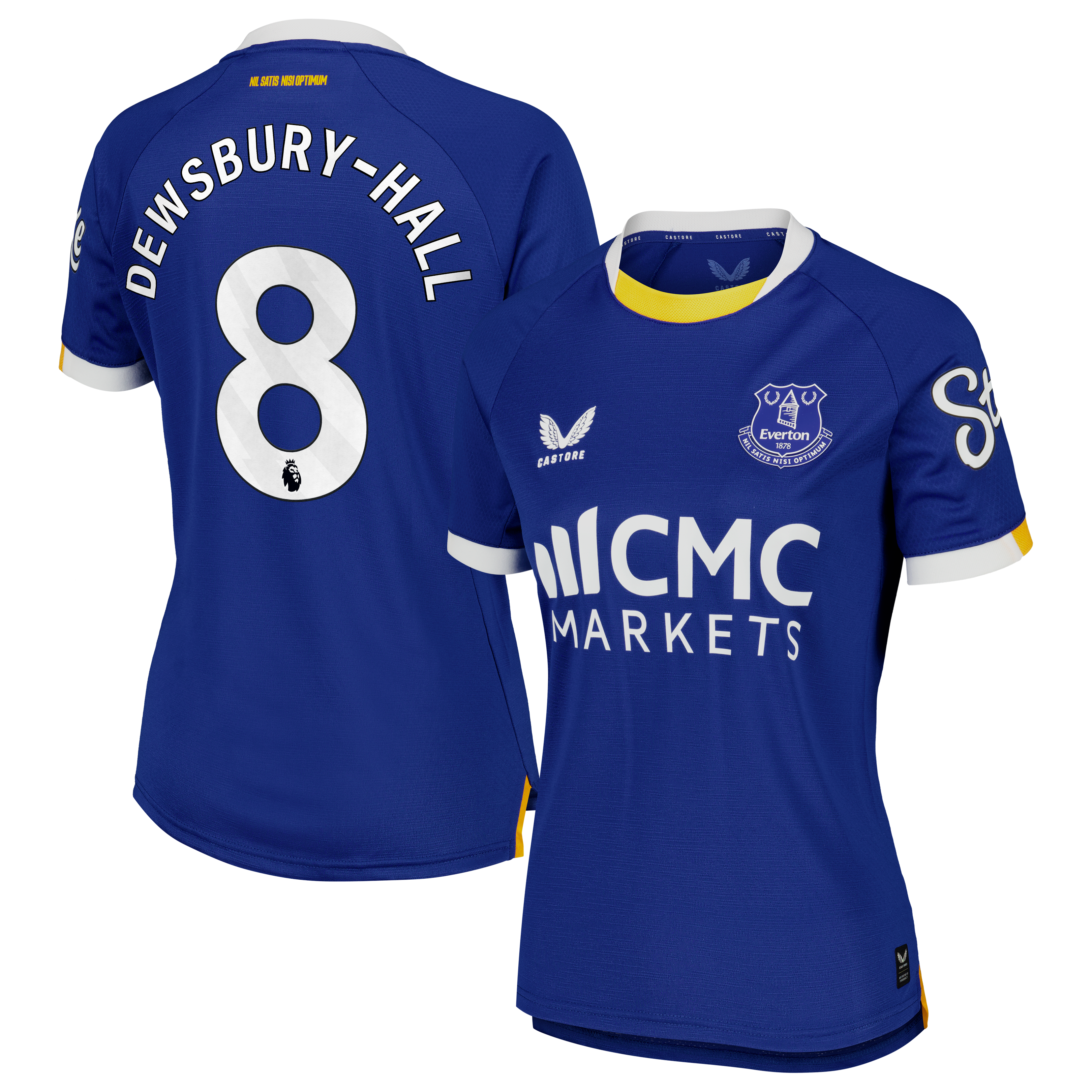 Everton Castore Home Pro Shirt 2026-27 - Womens with Dewsbury-Hall 22 printing, , rebel_hi-res