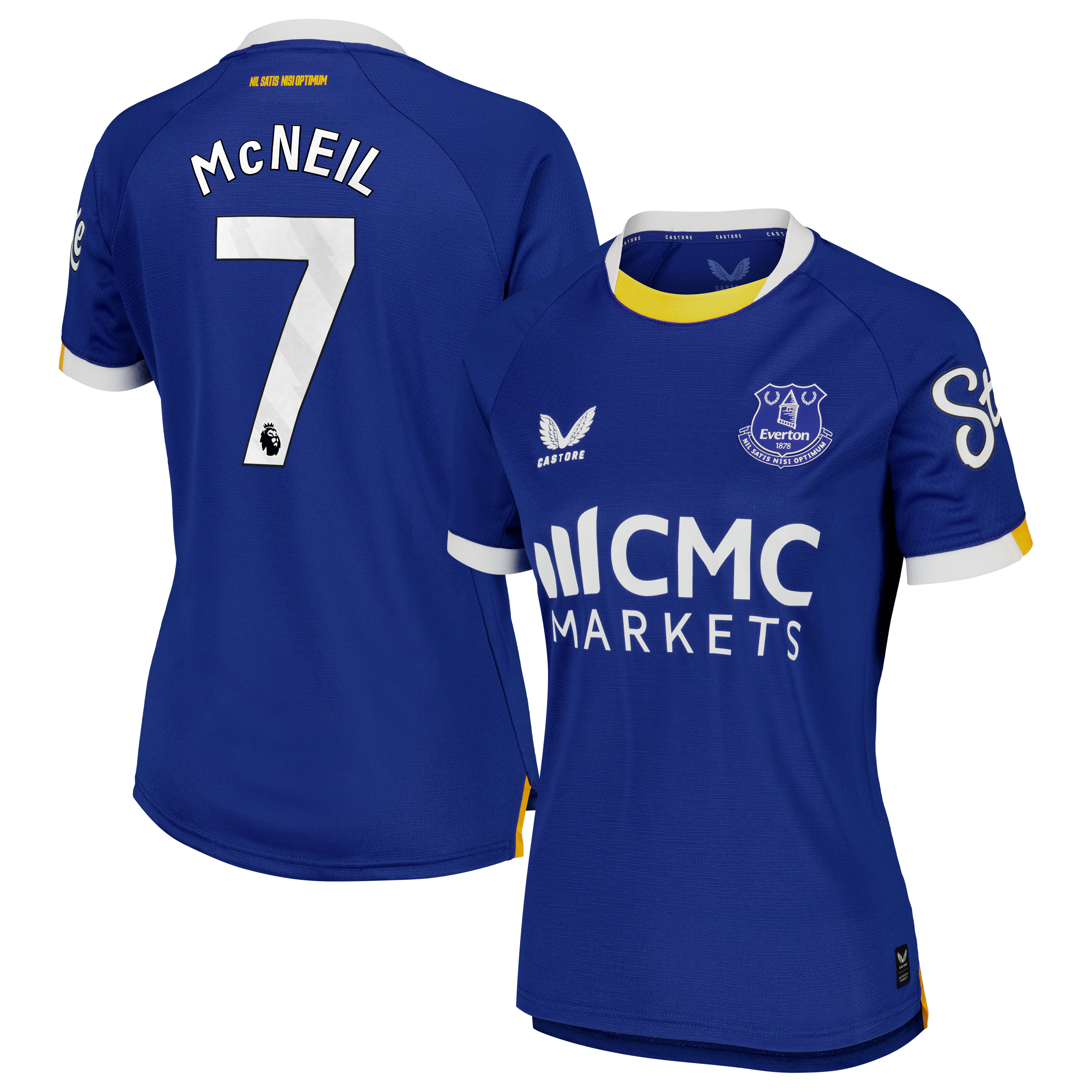 Everton Castore Home Pro Shirt 2026-27 - Womens with McNeil 7 printing, , rebel_hi-res