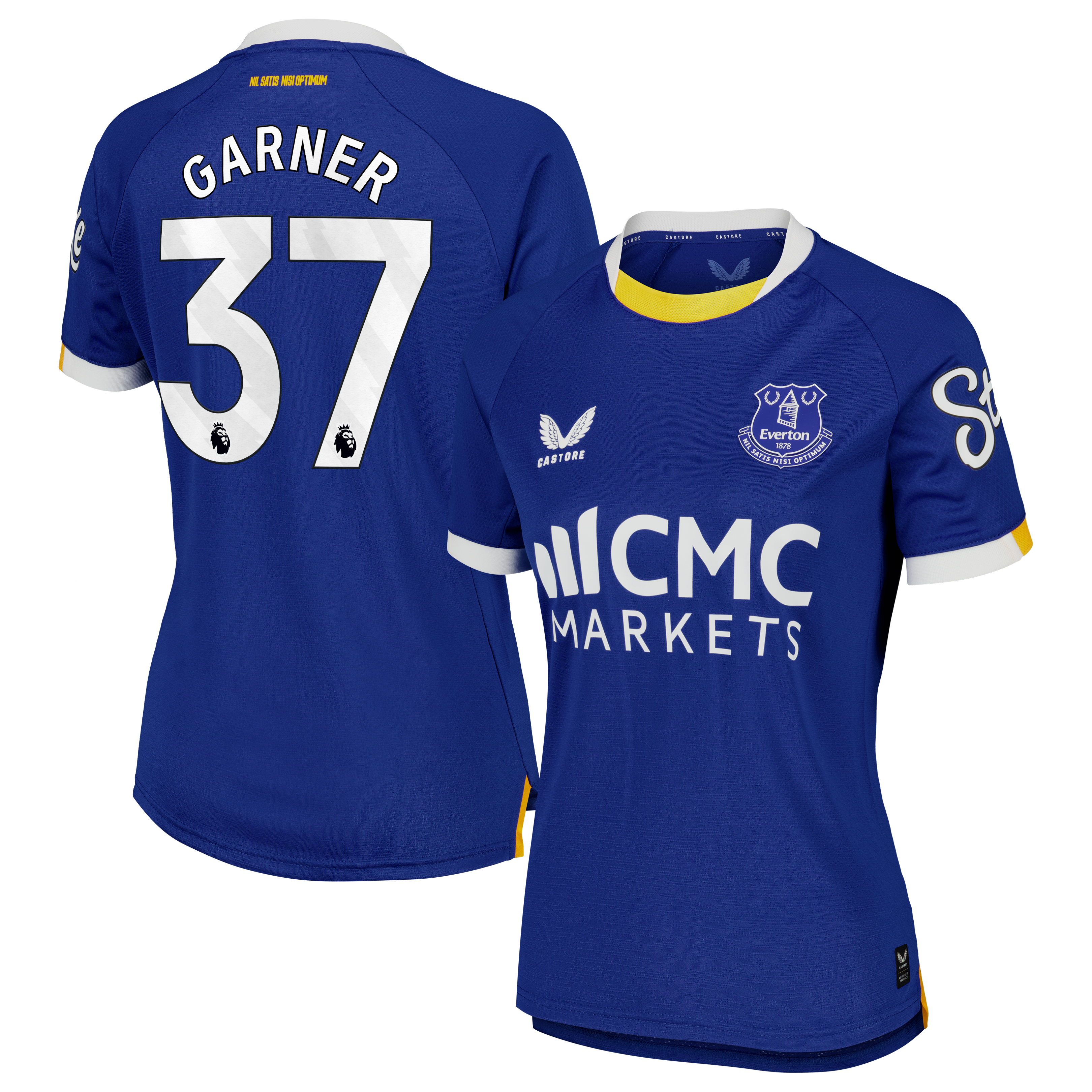 Everton Castore Home Pro Shirt 2026-27 - Womens with Garner 37 printing, , rebel_hi-res