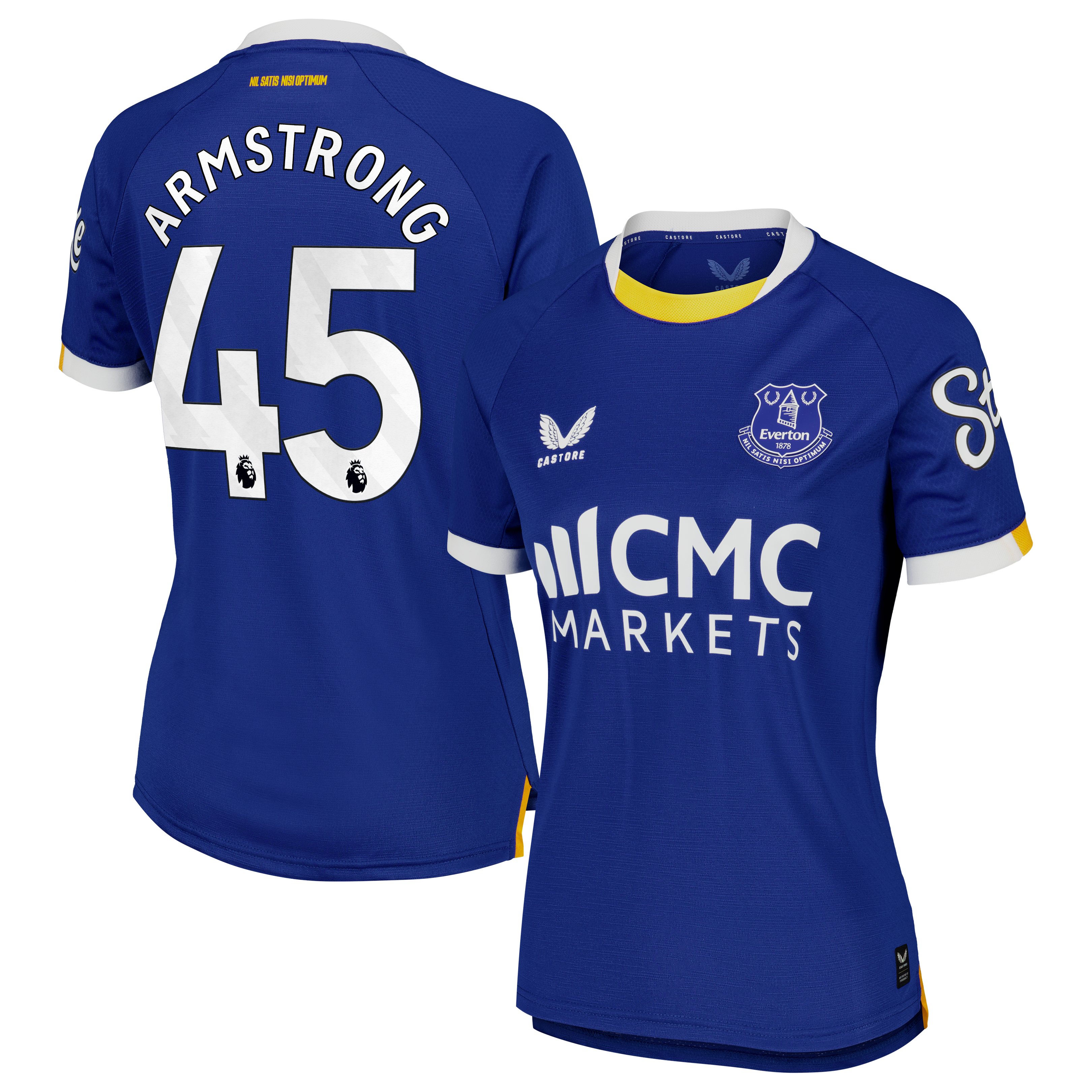 Everton Castore Home Pro Shirt 2026-27 - Womens with Armstrong 45 printing, , rebel_hi-res