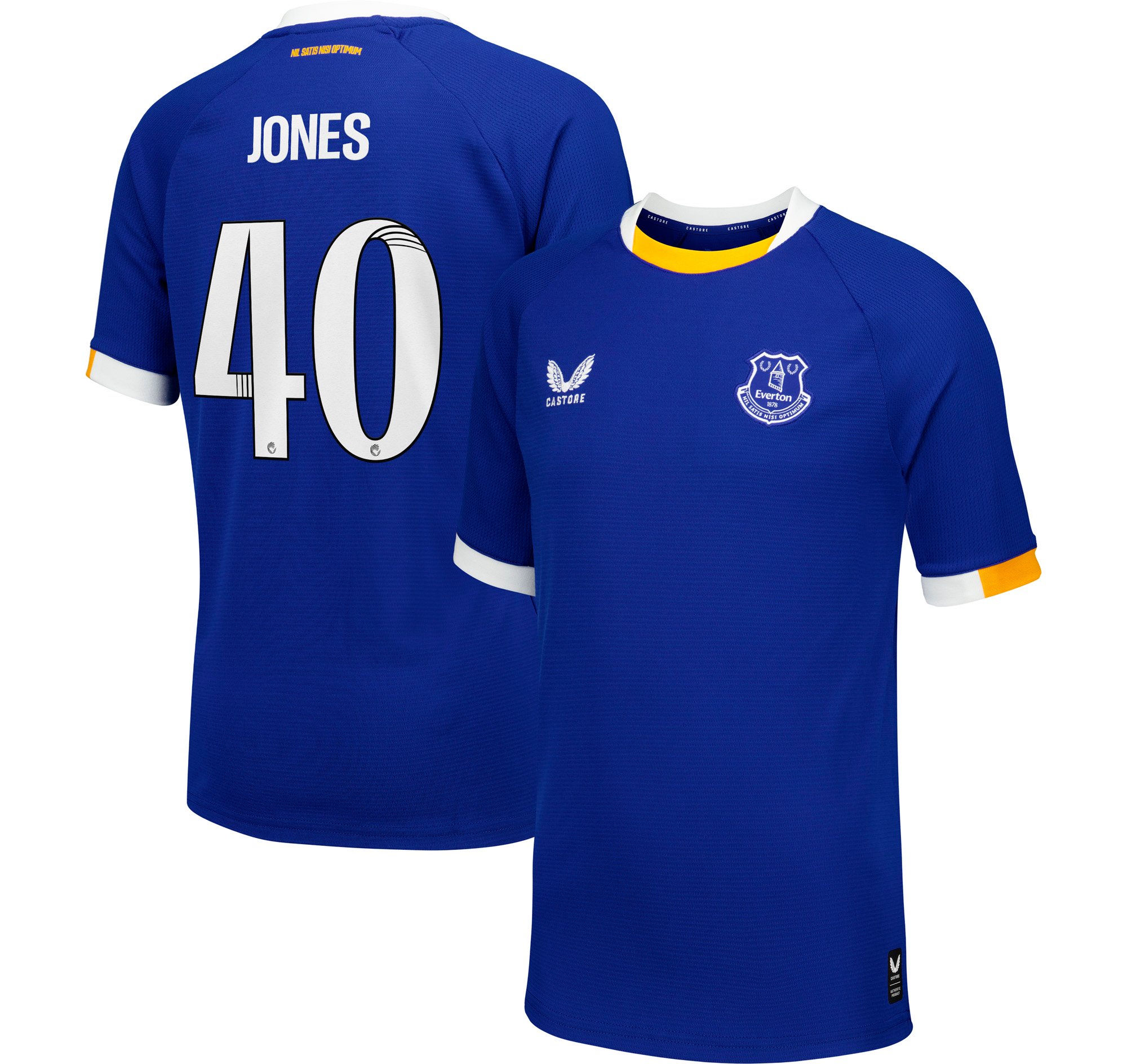 Everton WSL Castore Home Replica Shirt 2026-27 - Kids with Jones 40 printing