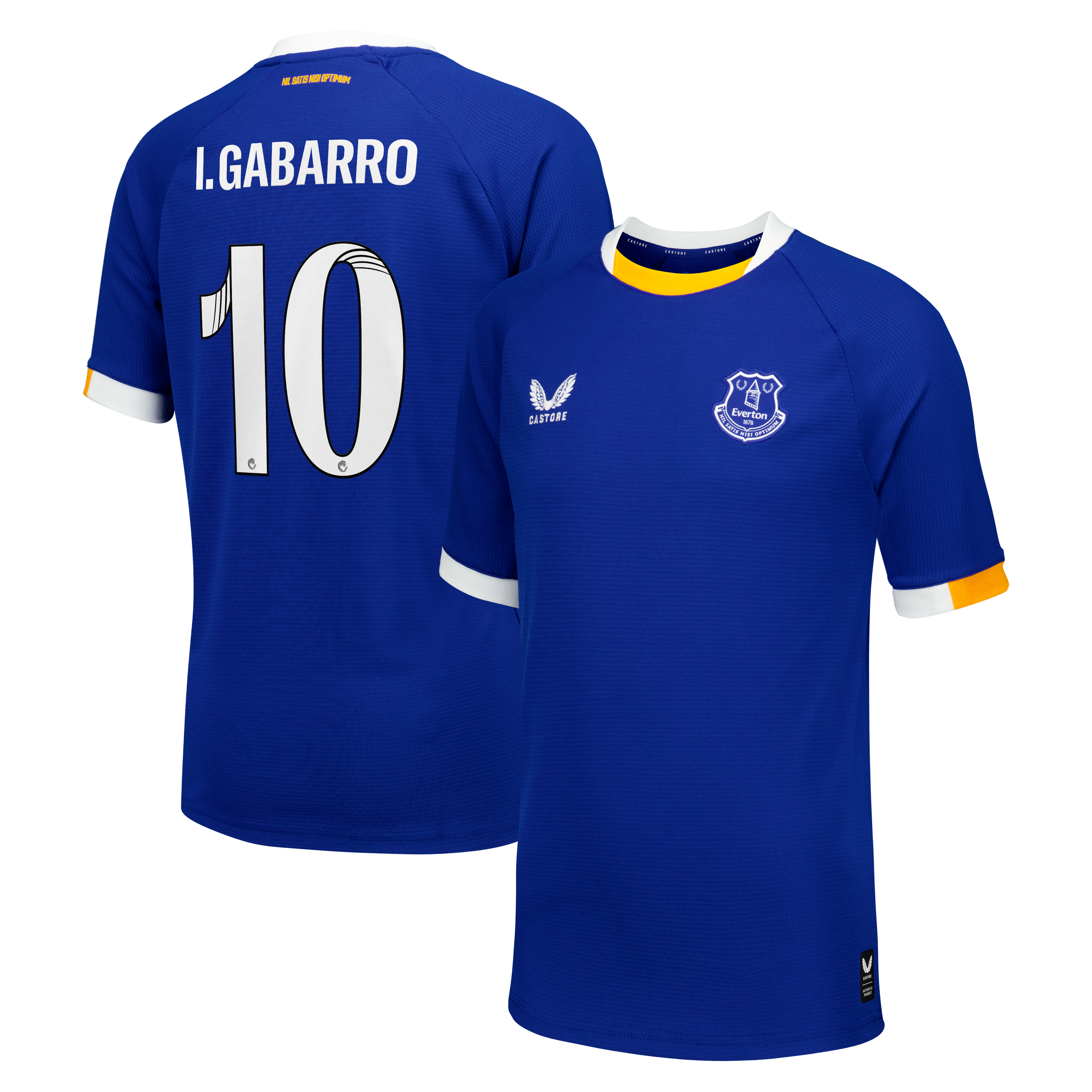 Everton WSL Castore Home Replica Shirt 2026-27 - Kids with I. Gabarro 10 printing