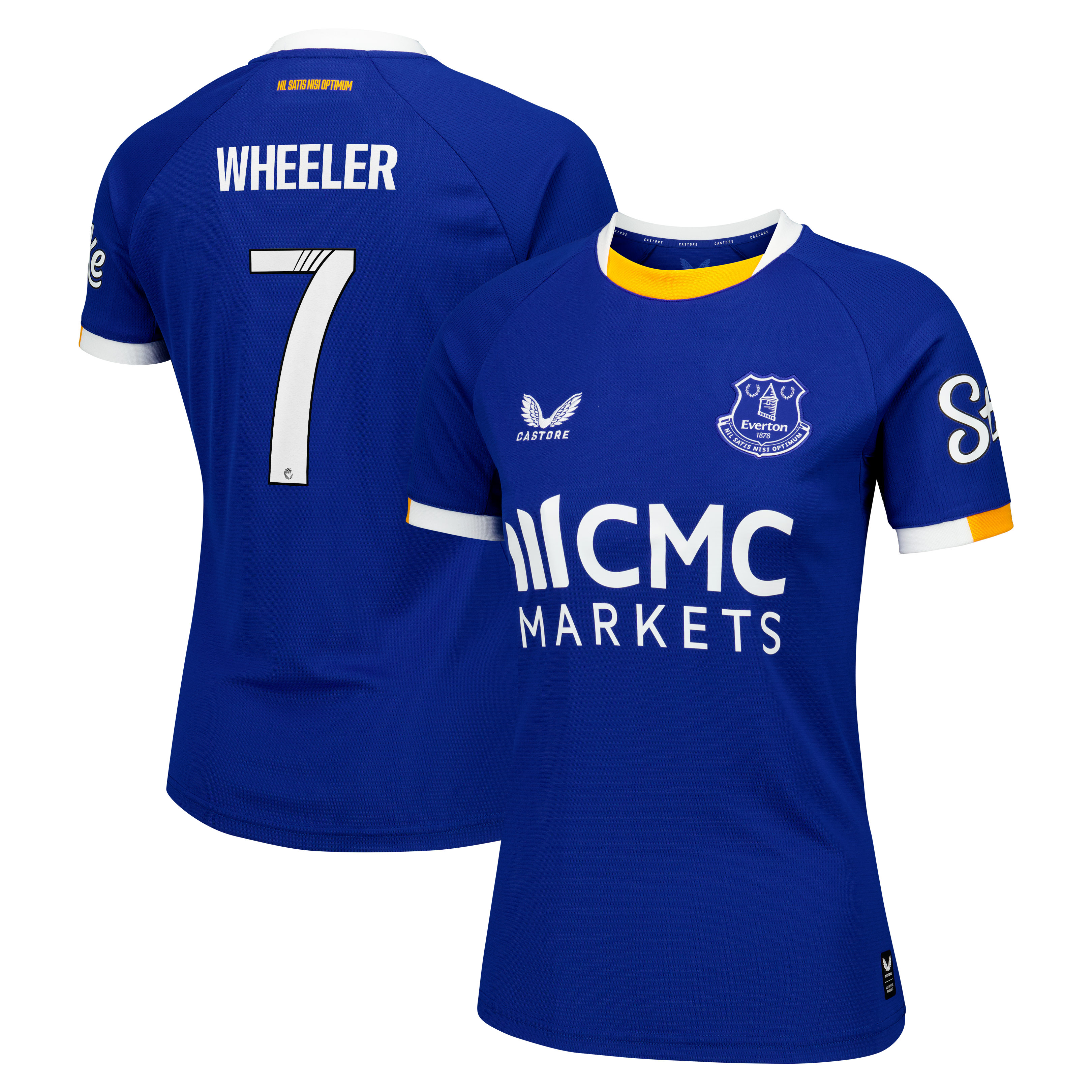 Everton WSL Castore Home Replica Shirt 2026-27 - Womens with Wheeler 7 printing