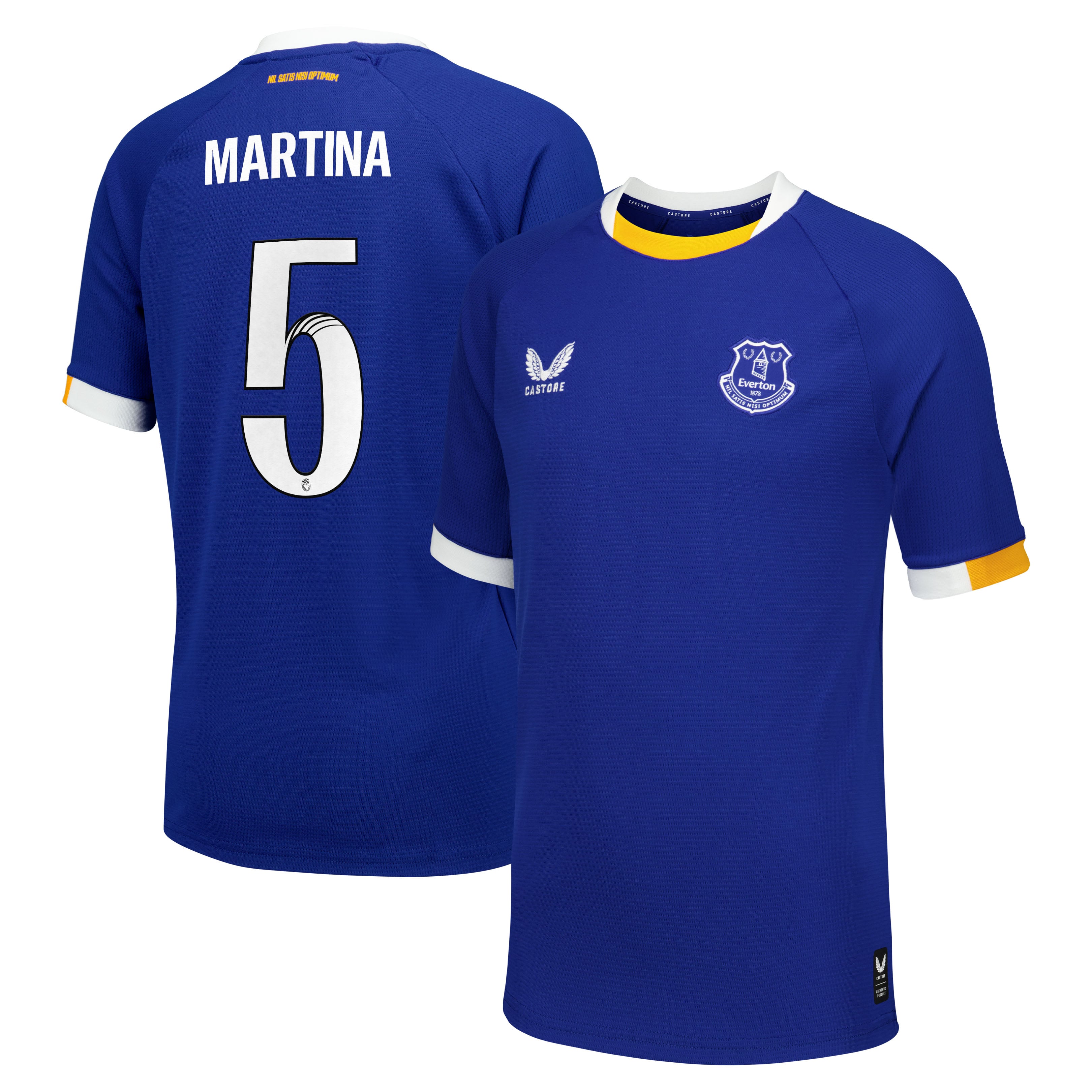 Everton WSL Castore Home Replica Shirt 2026-27 - Kids with Martina 5 printing