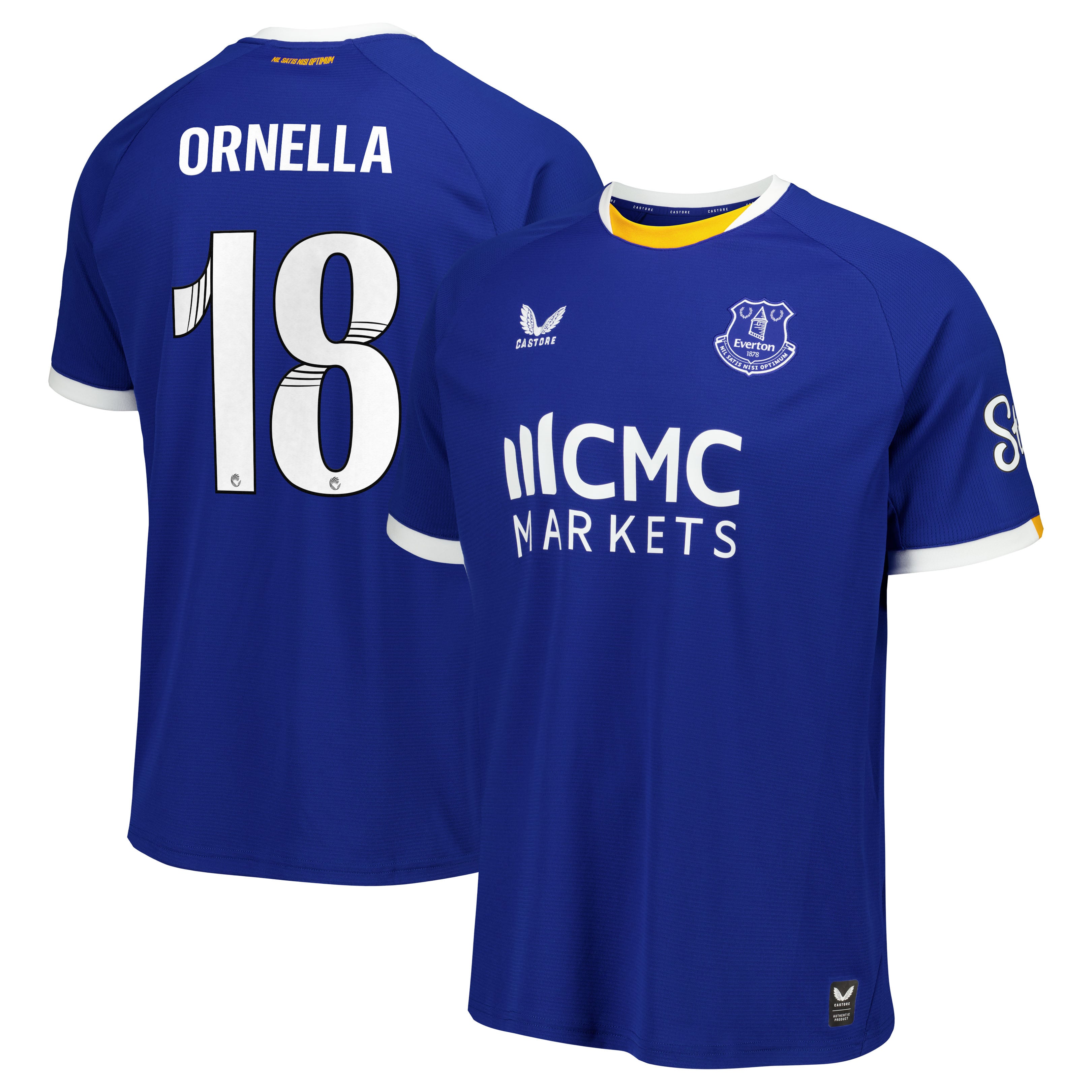 Everton WSL Castore Home Replica Shirt 2026-27 with Ornella 18 printing