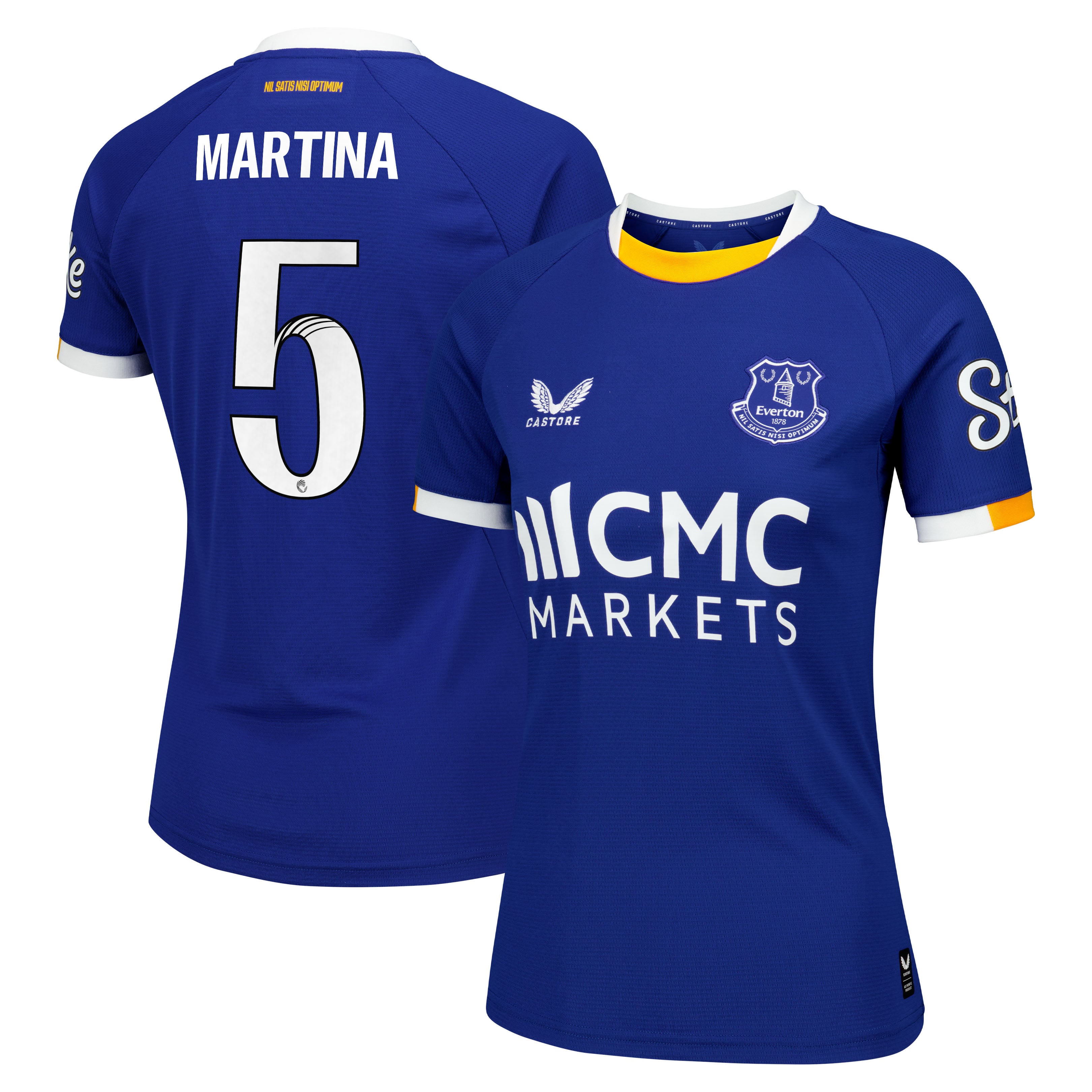 Everton WSL Castore Home Replica Shirt 2026-27 - Womens with Martina 5 printing