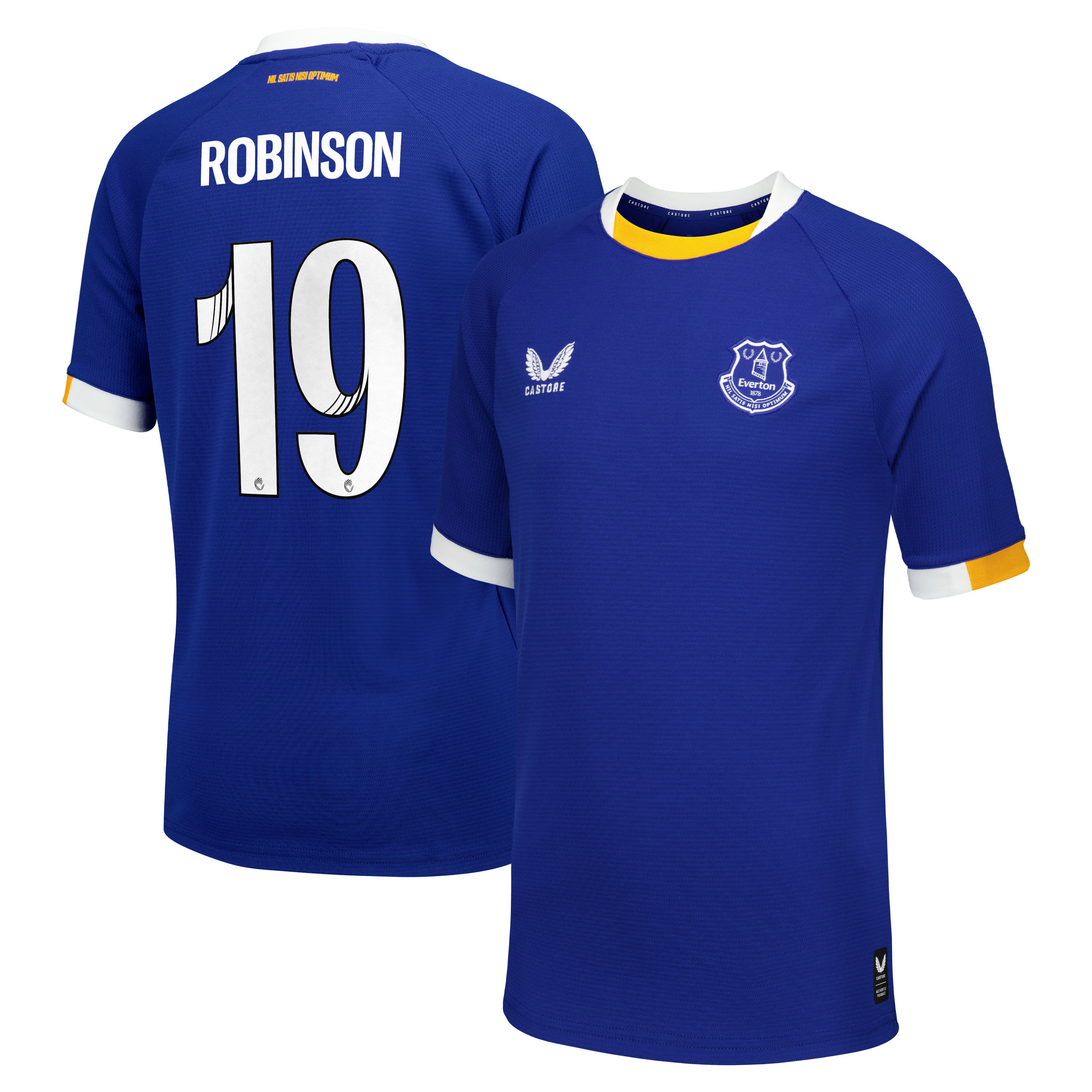 Everton WSL Castore Home Replica Shirt 2026-27 - Kids with Robinson 19 printing